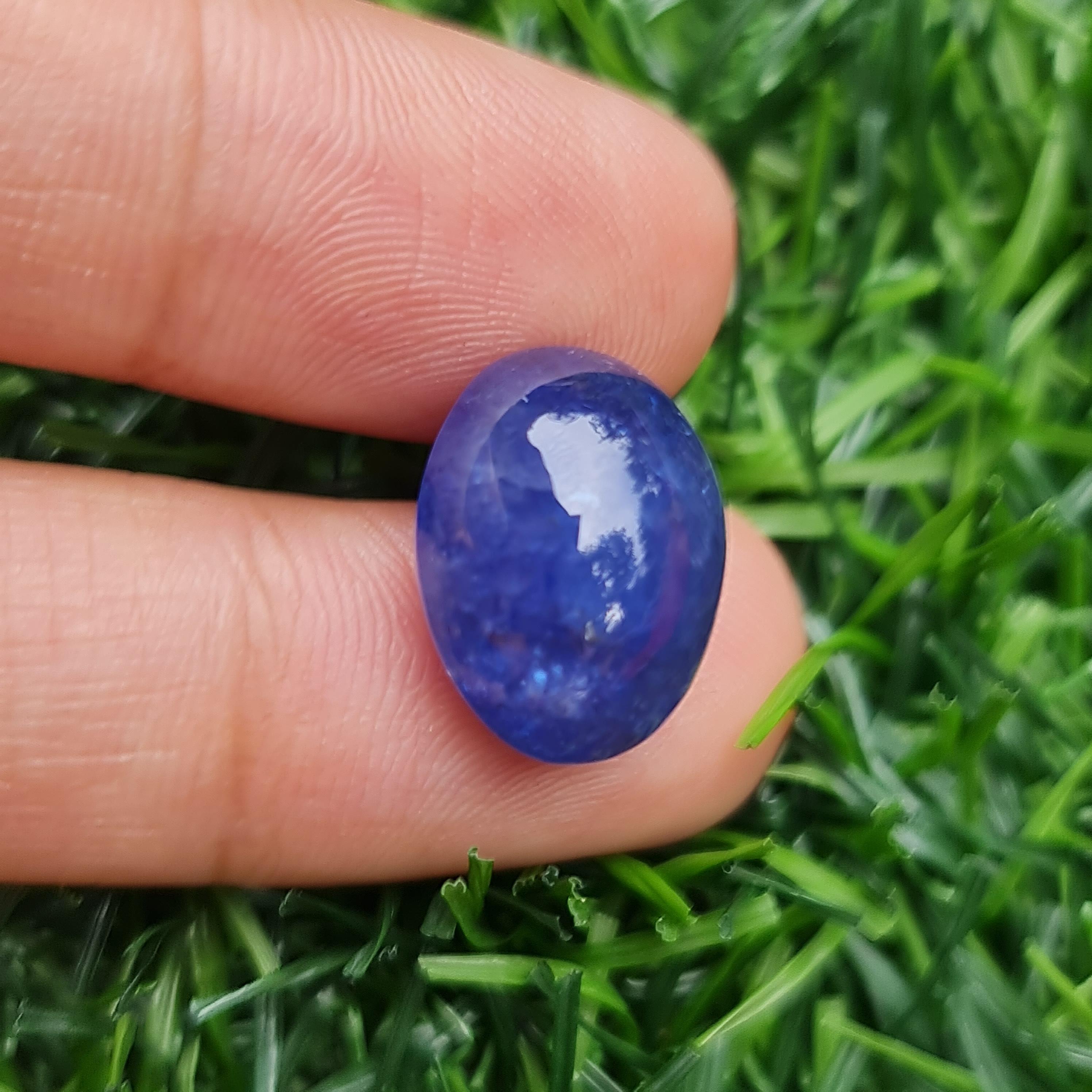 พลอย แทนซาไนท์ Tanzanite 13.59 กะรัต (Cts.) พลอยแท้ อัญมณีมงคลประจําวันเกิด เครื่องประดับพลอย