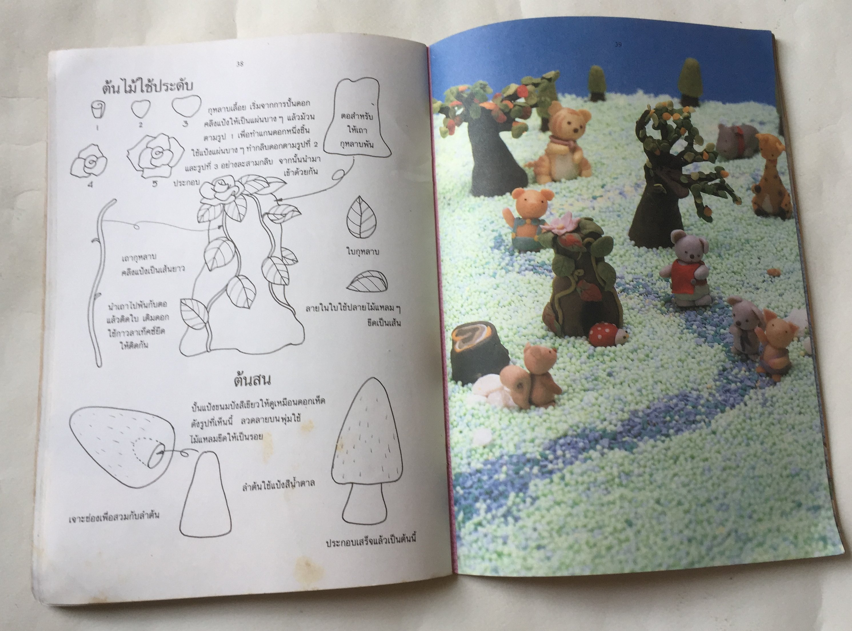 หนังสืองานอดิเรกเก่า สนุกกับการปั้น