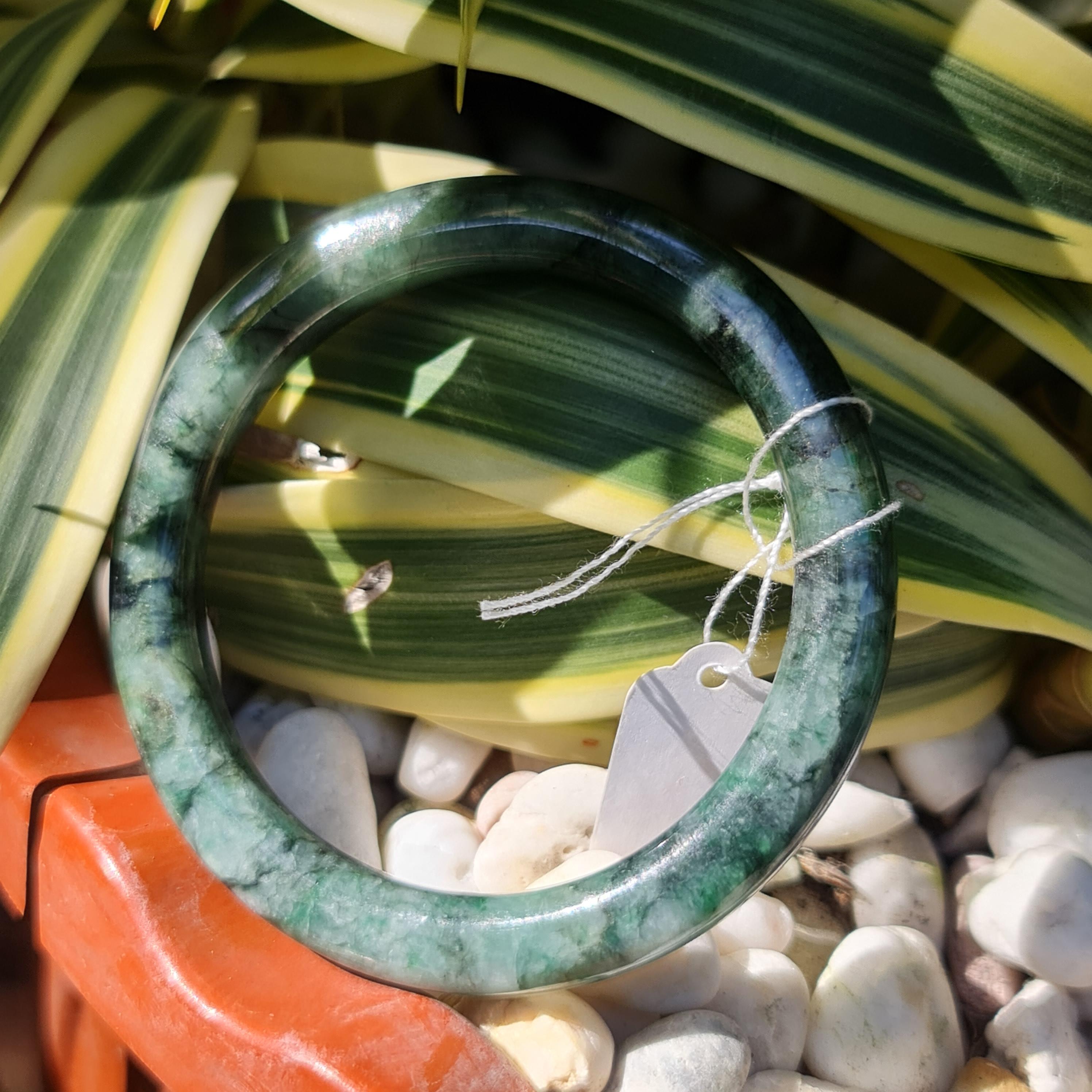 JB6711128 หยก พม่า แท้ Jade กำไลหยก (Jadeite bracelet) พม่า (Myanmar) 50.9 มม.