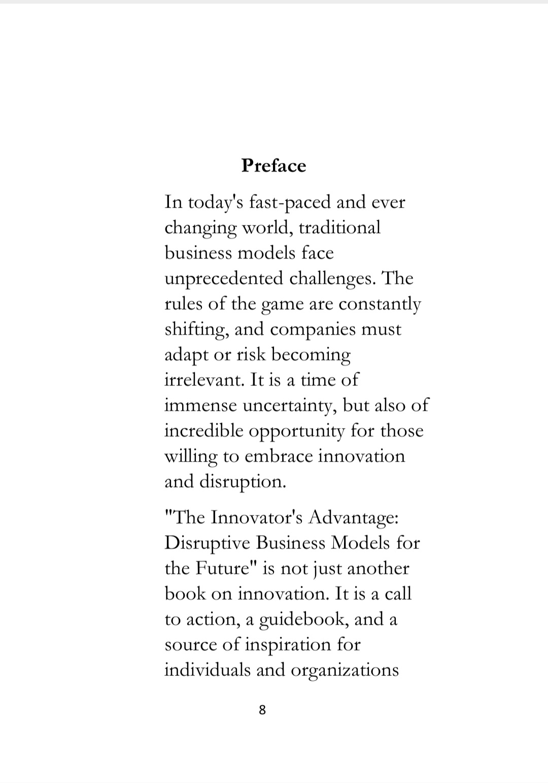 E-Book only (QR for purchasing is available in the picture next to its' cover, Business Book,English Version, INNOVATOR'S ADVANTAGE Disruptive Business Model for the Future by Hannarong Shamsub, Ph.D.,First Edition 2023