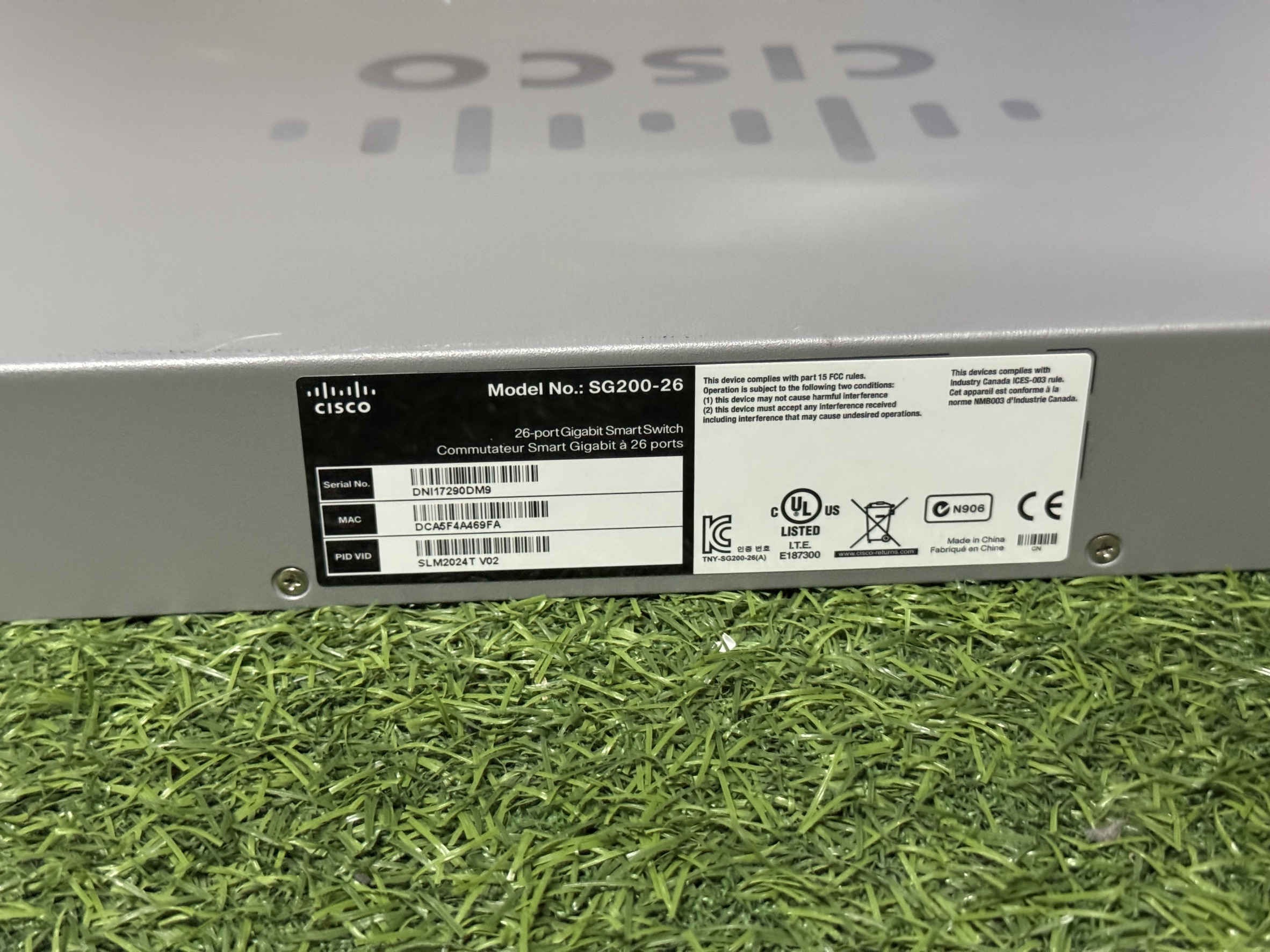 Switch Cisco SG200-26 Gigabit Smart Switch 26-Port