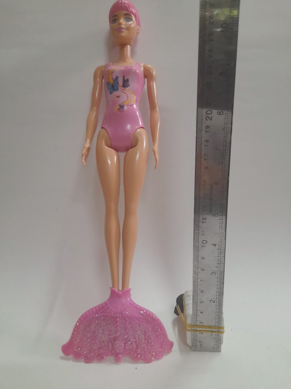 มีหลายภาพ ,**ไม่มีปอยผมหางม้าด้านหลัง ตุ๊กตาบาร์บี้รุ่นCoverandRevealนางเงือก ของแท้Barbie_Mattel2020