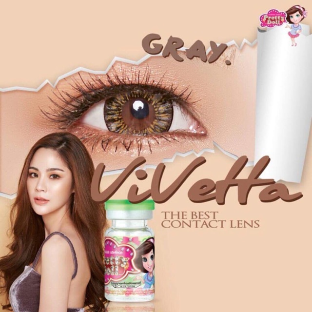 Pretty doll สีเทา สาว สวย วัย ใส เฉียบ คม