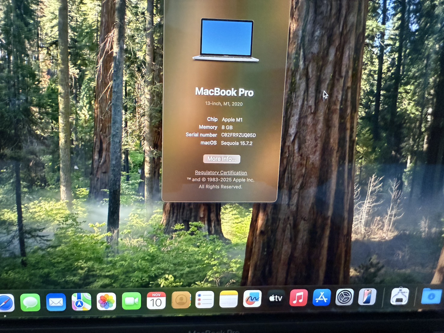 Apple Macbook Pro 13" 2020 (M1/8GB/M.2 256GB)+Adapter