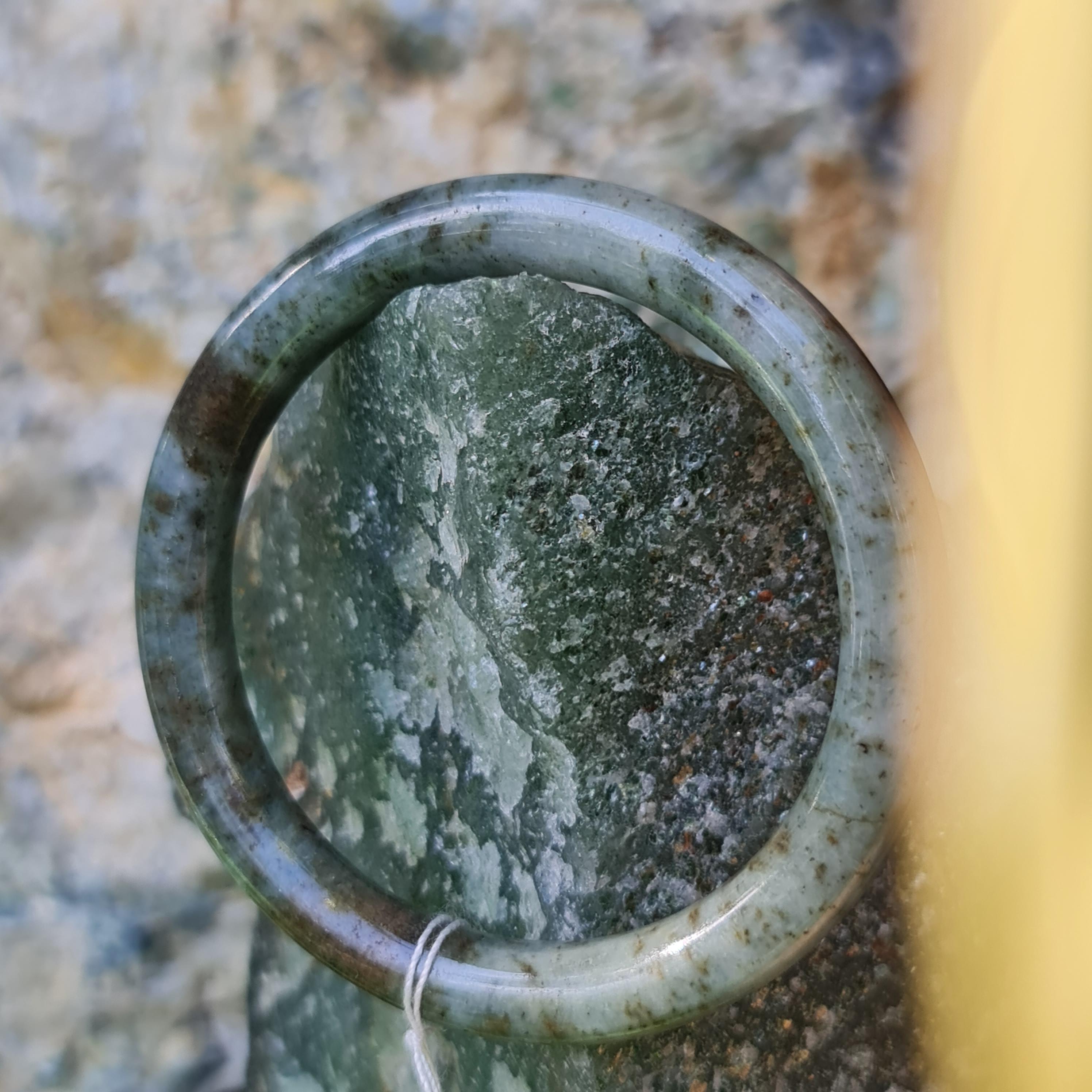 JB6711067 หยก พม่า แท้ Jade กำไลหยก (Jadeite bracelet) พม่า (Myanmar) 50.7 มม.