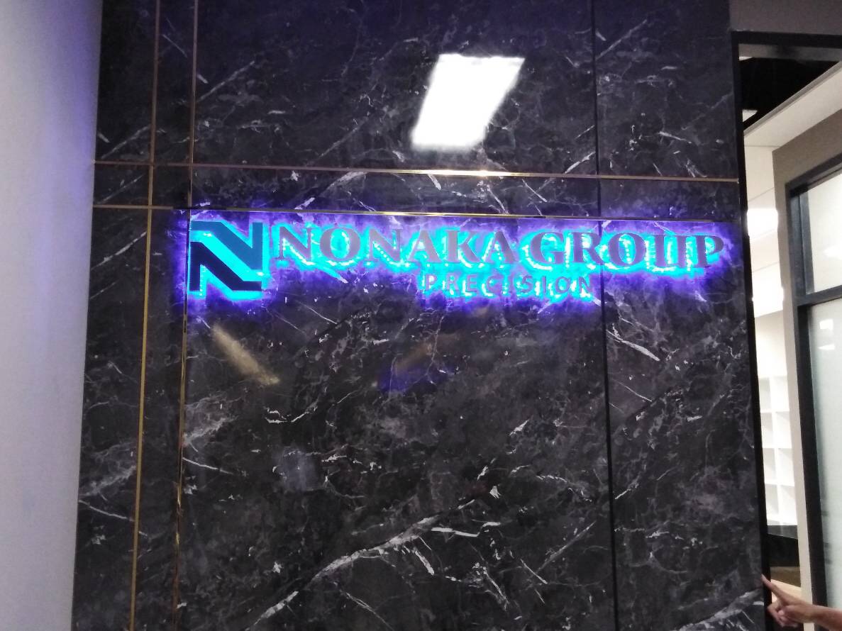 ป้ายอักษรโลหะ ติดไฟออกหลัง #NONAKAGROUP #ป้ายโลหะ #ป้ายไฟออกหลัง #ป้ายร้าน #ป้ายบริษัท