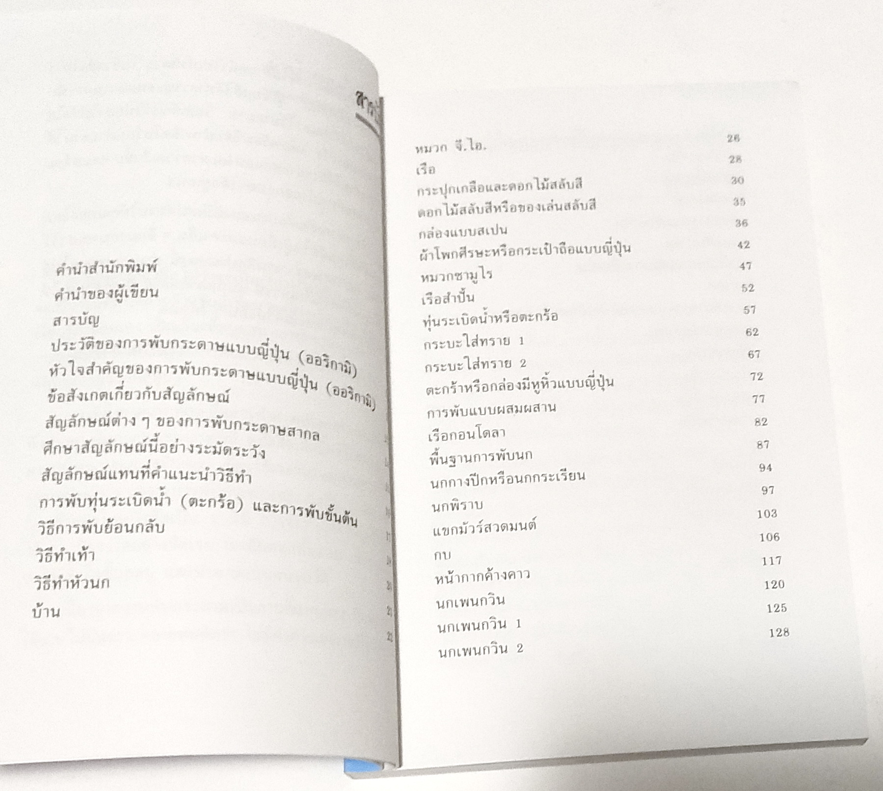 หนังสือ คู่มือการพับกระดาษแบบญี่ปุ่นด้วยตนเอง**หน้าสุดท้ายมีรอยคราบสก๊อตเทป "ศิลปะการพับกระดาษ" แปลและเรียบเรียงโดย ม.พุ่มสุวรรณ พิมพ์ครั้งที่5 ธันวาคม 2551 จาก TEACH YOURSELF ORIGAMI ของ ROBERT HARBIN
