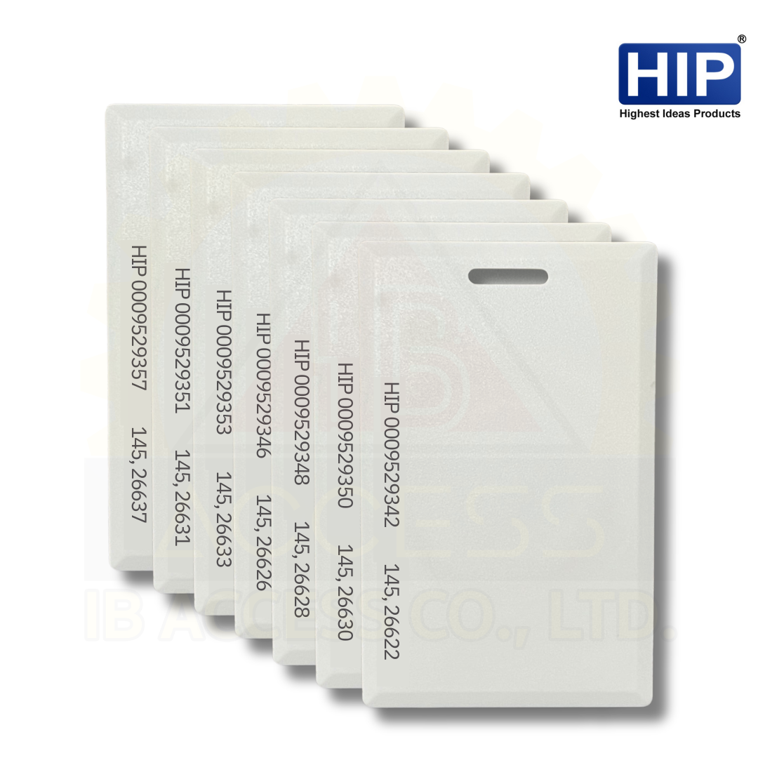 บัตรคีย์การ์ด Proximity Card แบบหนา 1.8 mm. ID 125KHz. ยี่ห้อ HIP (ไม่เรียงเลข) ไม่มีขั้นต่ำ