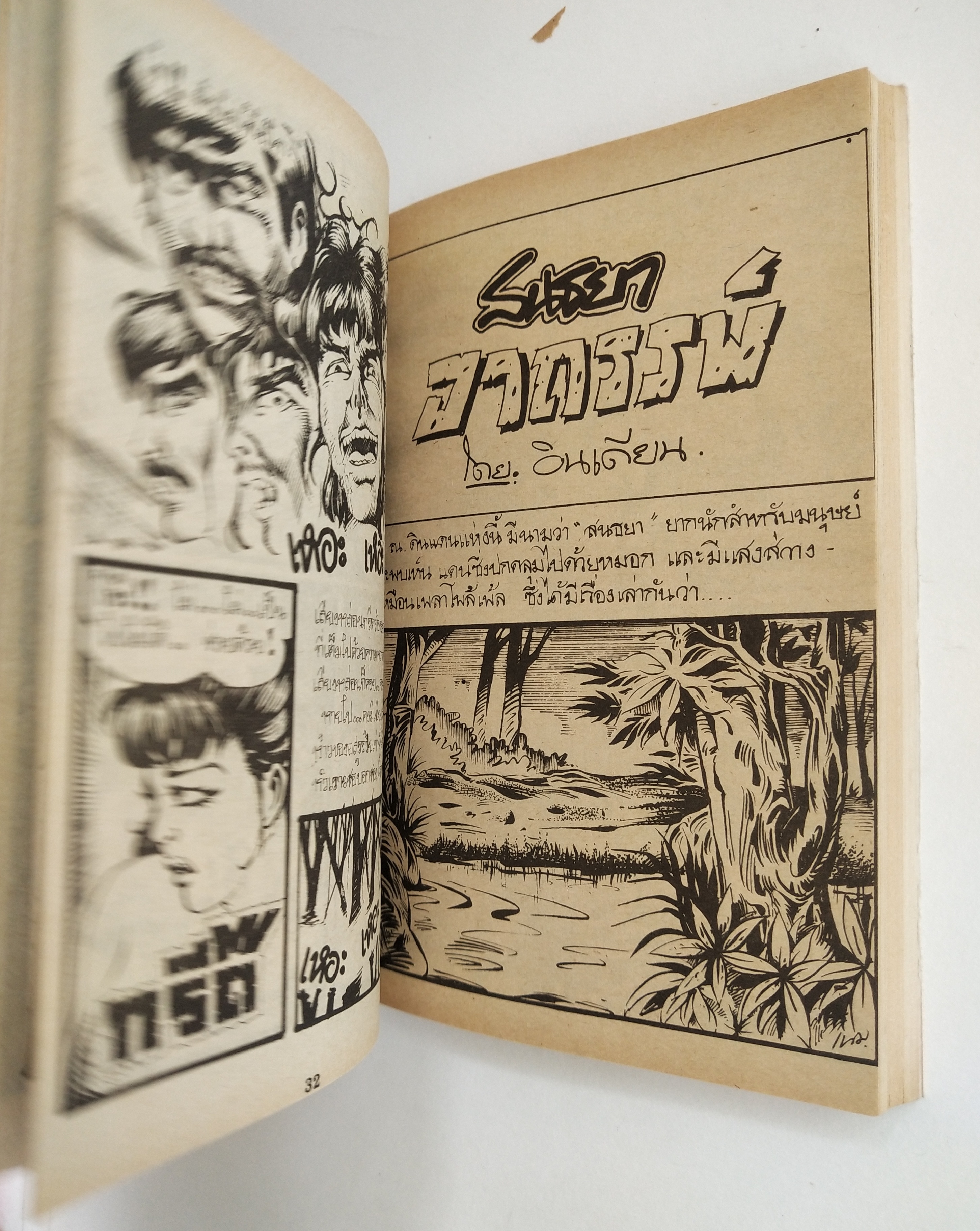 มีหลายภาพ หนังสือการ์ตูนไทยเก่า **มีตำหนิบ้าง ผีแม่เลี้ยง เล่มเดียวจบ โดย ชาตรี สังวรศิลป์ สำเนา