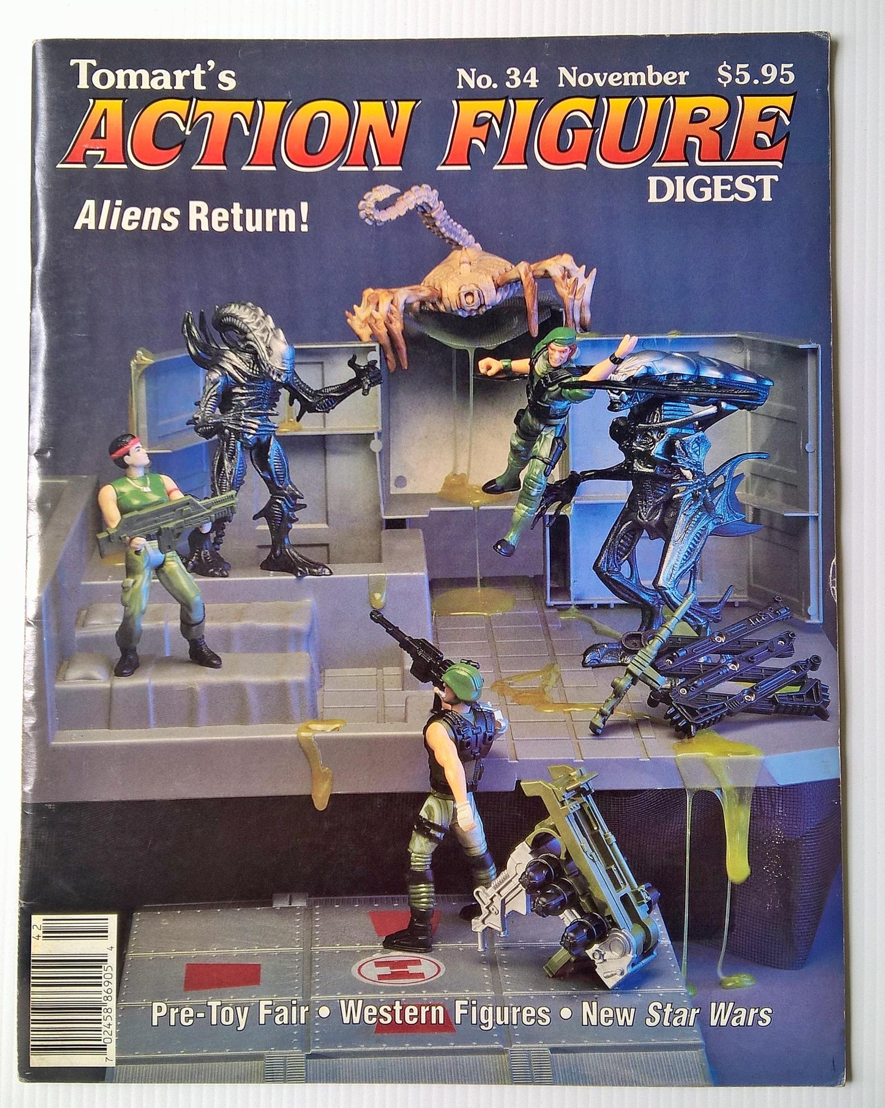 ขายนิตยสารแนวการ์ตูน ของสะสม Tomart's ACTION FIGURE DIGEST, No.34 November 1996 ฉบับภาษาอังกฤษ ในเล่ม Aliens Return! Pre-Toys Fair Western Figures New Star Wars