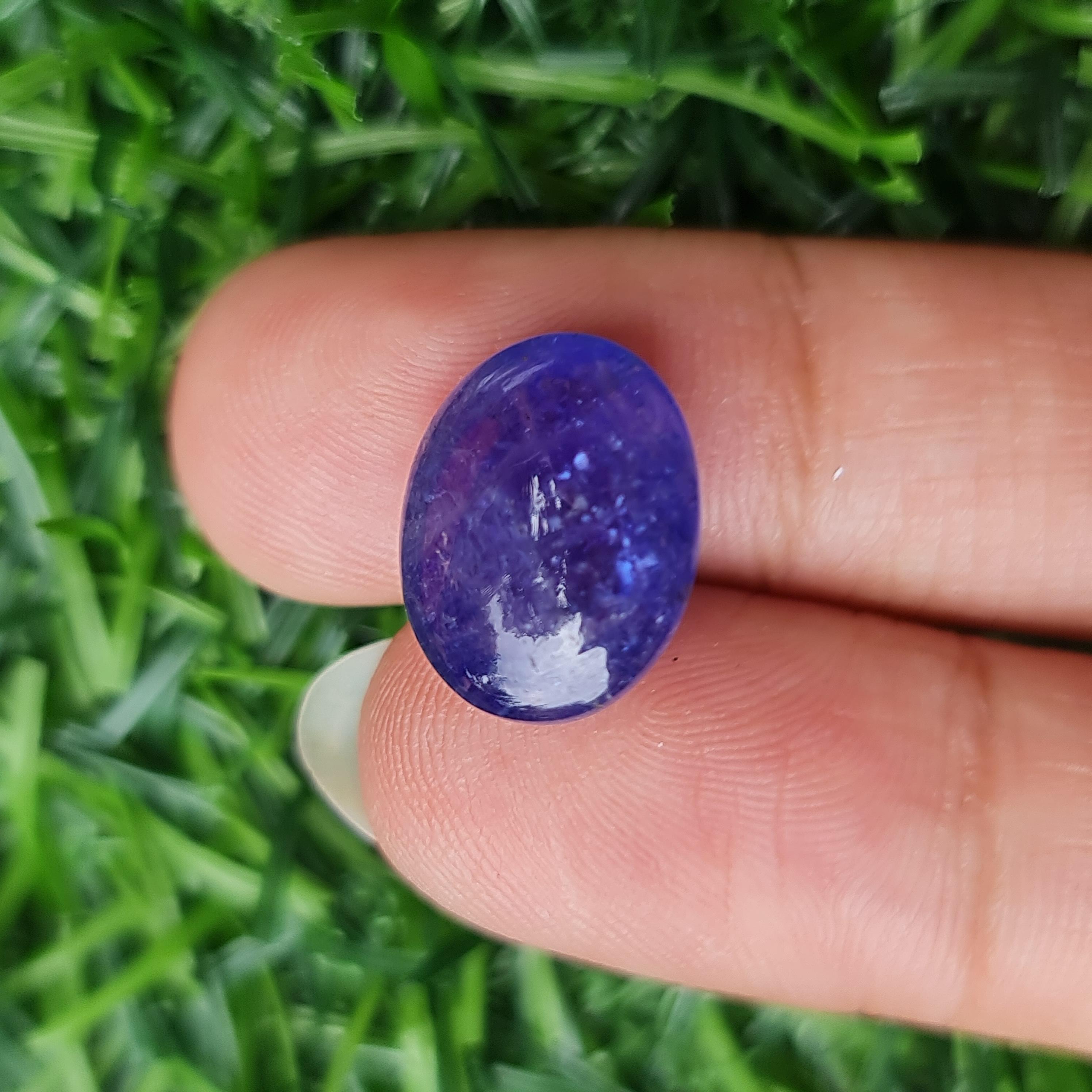 พลอย แทนซาไนท์ Tanzanite 10.53 กะรัต (Cts.) พลอยแท้ อัญมณีมงคลประจําวันเกิด เครื่องประดับพลอย