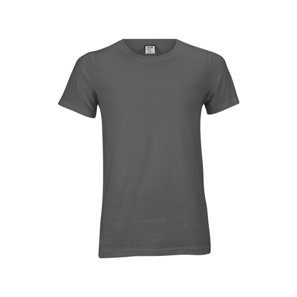 เสื้อยืด OV101 คอกลม ผ้าCotton100% 32 เนื้อนุ่ม ใส่สบาย สีเทาเข้ม