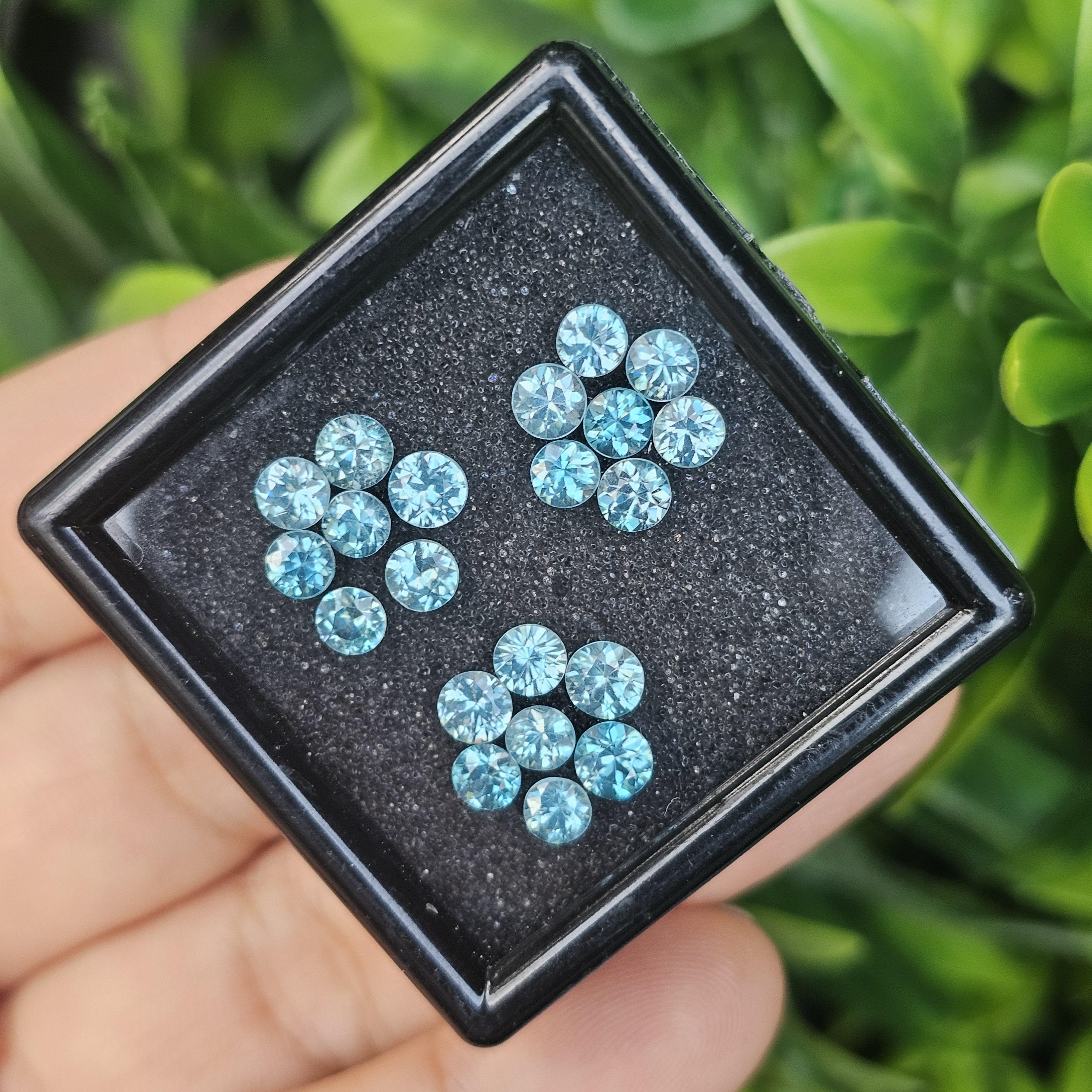 พลอย เพทาย Natural Zircon 7.18 กะรัต (Cts.) 9 เม็ด (18Pcs.) พลอยแท้อัญมณีมงคล ประจําวันเกิด เครื่องประดับพลอย