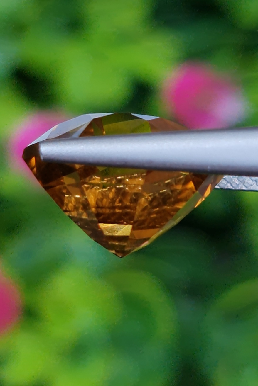 พลอย ซิทริน Citrine 7.82 กะรัต (Cts.) พลอยแท้ อัญมณีมงคลประจําวันเกิด เครื่องประดับพลอย