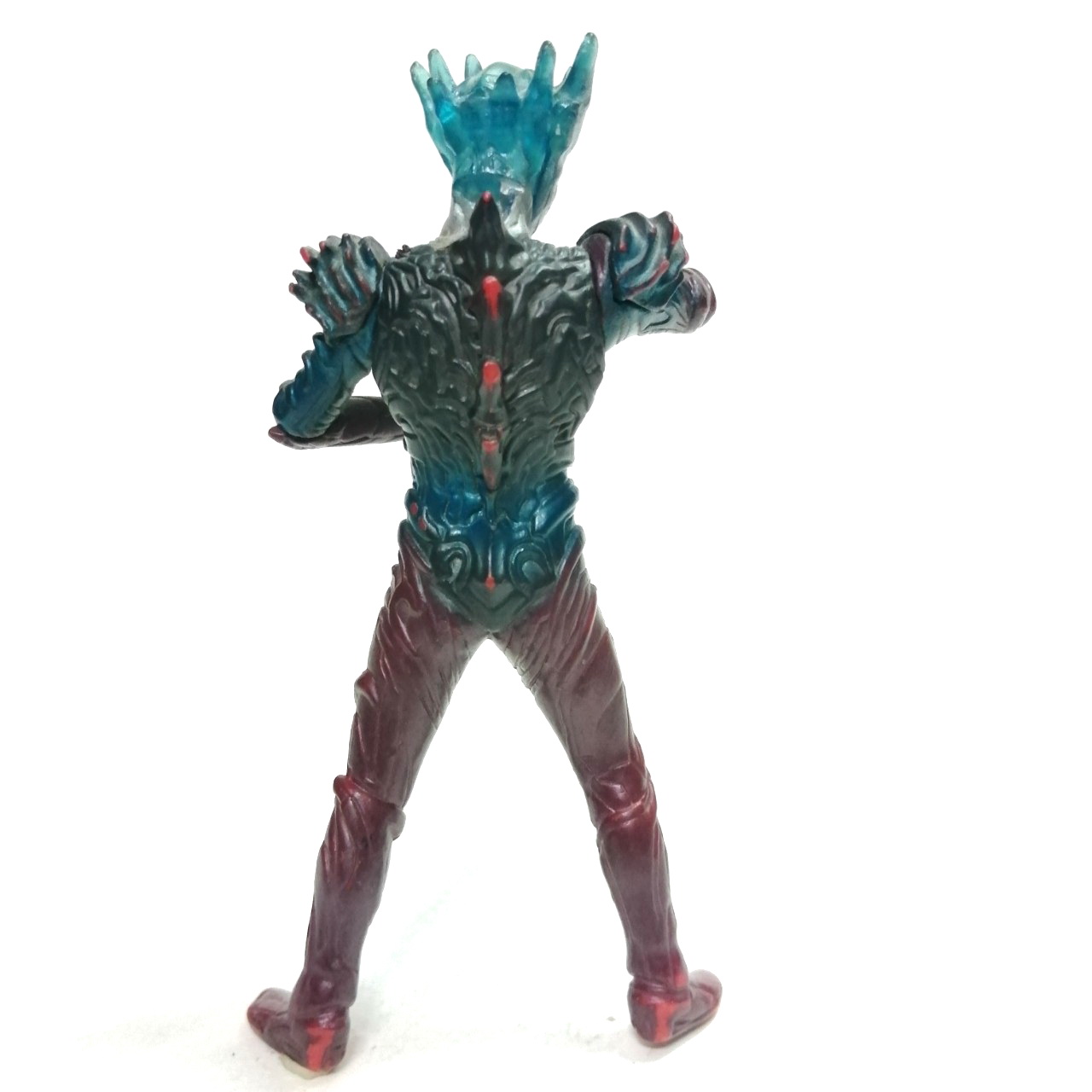 ฟิกเกอร์ ยางตัน ขนาดตามรูป งานจีน อุลตร้าแมนซาก้า ร่างรวม อุลตร้าแมนไดน่า, ซีโร่ และ คอสมอส สภาพดี มีรอยถลอกบ้าง