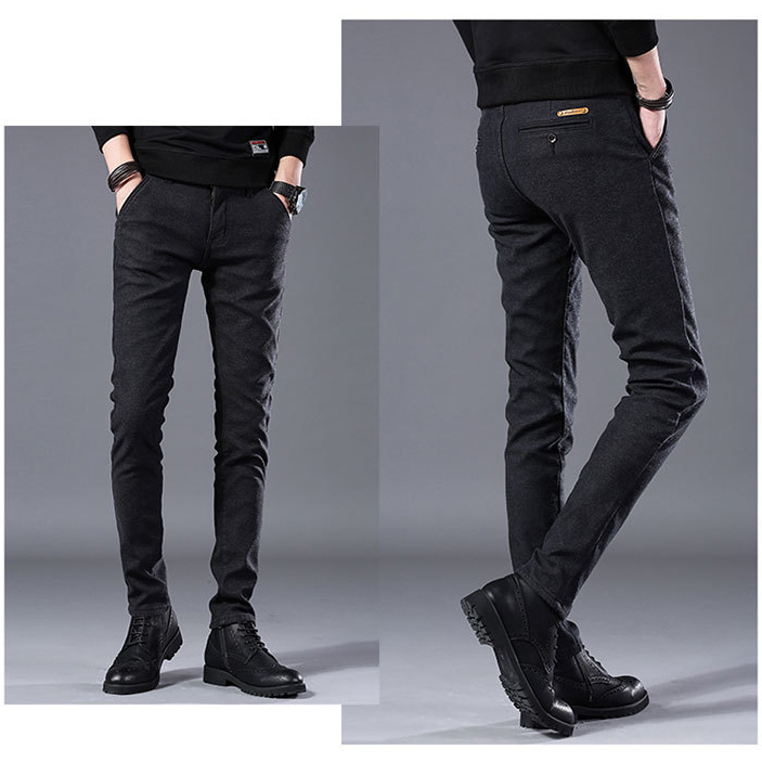 กางเกงชิโน ซับขนนุ่มกันหนาว ทรงกระบอกเล็ก (10224MM)