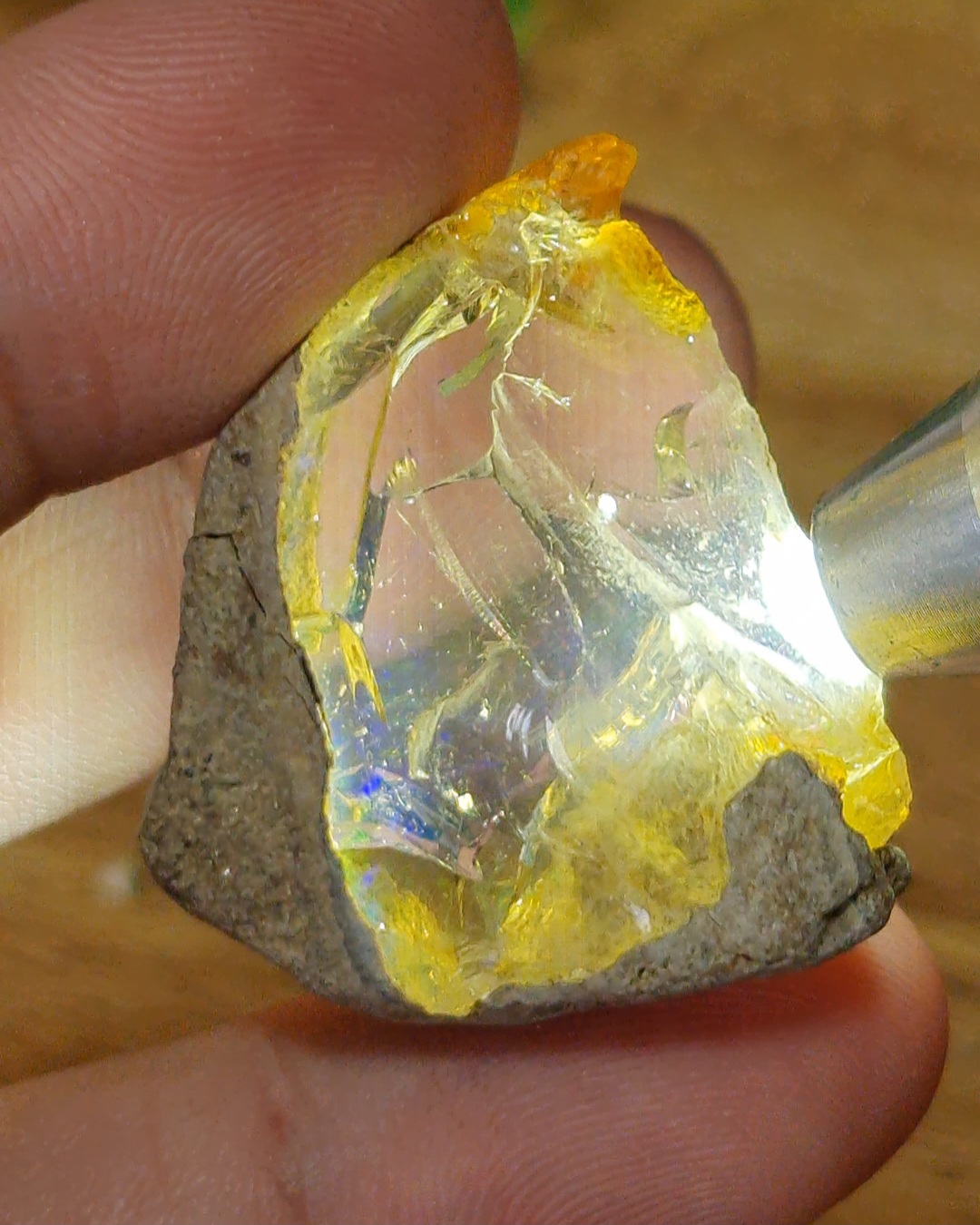 ก้อน ผลึก โอปอล Opal 66.82 กรัม (Grams.) พลอยแท้ อัญมณีมงคลประจําวันเกิด เครื่องประดับพลอย