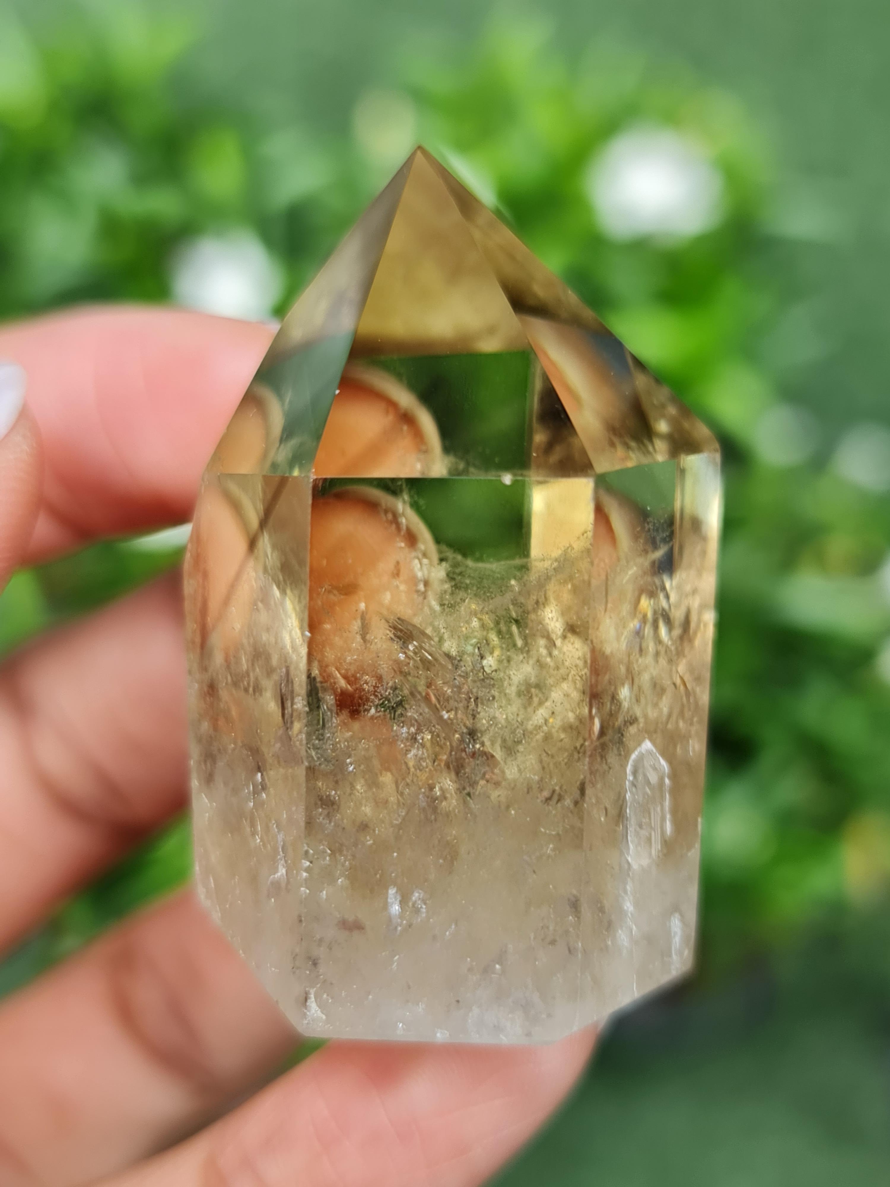 ก้อน ผลึก ซิทริน Citrine 245.80 กะรัต (Cts.) พลอยแท้ อัญมณีมงคลประจําวันเกิด เครื่องประดับพลอย