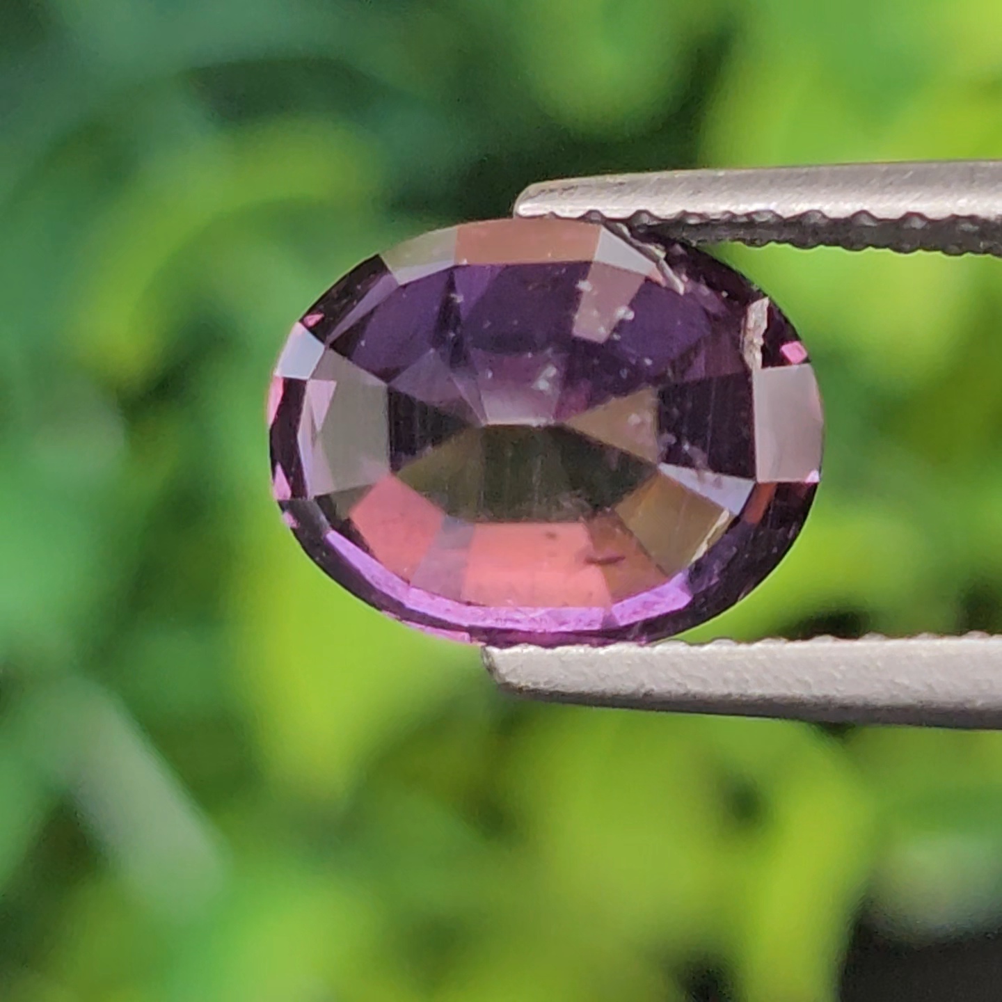 พลอย คัลเลอร์เชนจ์ แซฟไฟร์ Color Change Sapphire 3.40 กะรัต (Cts.) พลอยแท้ อัญมณีมงคลประจําวันเกิด เครื่องประดับพลอย