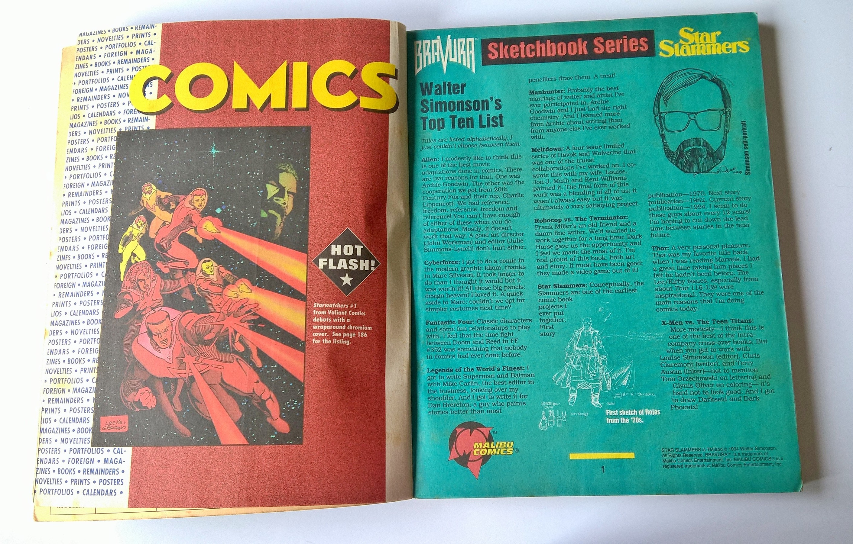 มีหลายภาพ,นิตยสารการ์ตูนเก่า ภาษาอังกฤษ ADVANCE COMICS No. 65 MAY 1994 Consumer Edition, including games,cards,video&more!, Star Stammers is back.