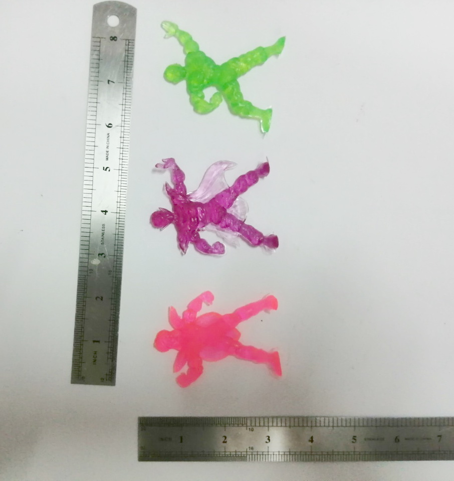 ตุ๊กตุ่นยาง ดราก้อนบอล เทนชินฮัน(เขียว) พิคโคโล่(ม่วง) จีส หน่วยรบกีนิว(ชมพูสะท้อนแสง)