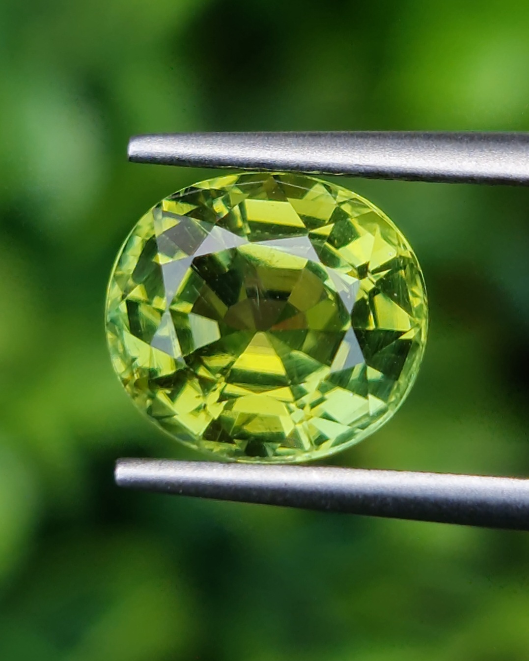 พลอย กรีน ทัวร์มารีน (Green Tourmaline) 2.68 กะรัต (Cts.) อัญมณีมงคลประจําวันเกิด เครื่องประดับพลอย