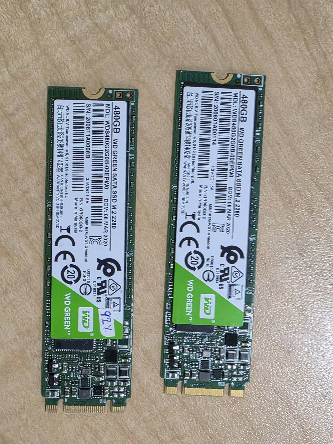 WD Green SSD 480GB M.2 SATA