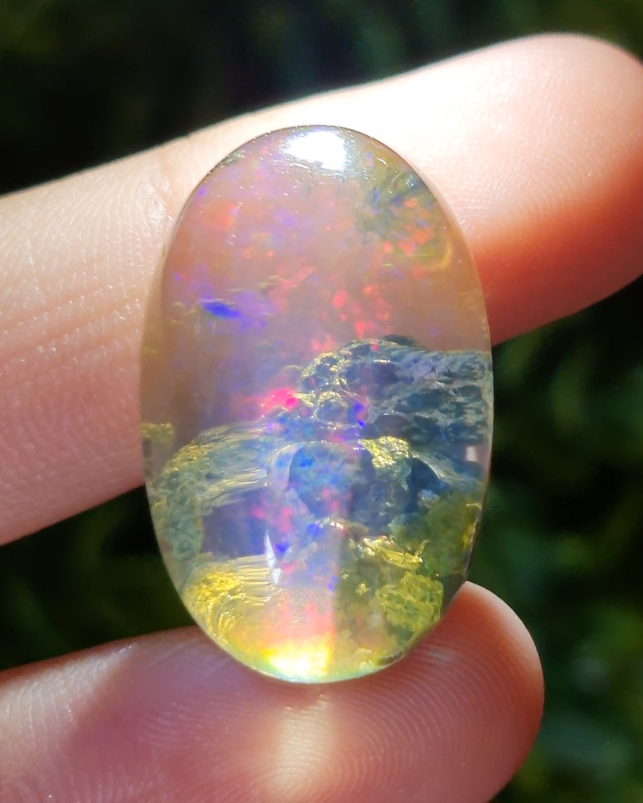 พลอย ไวท์ โอปอล White Opal 42.71 กะรัต (Cts.) พลอยแท้ อัญมณีมงคลประจําวันเกิด เครื่องประดับพลอย