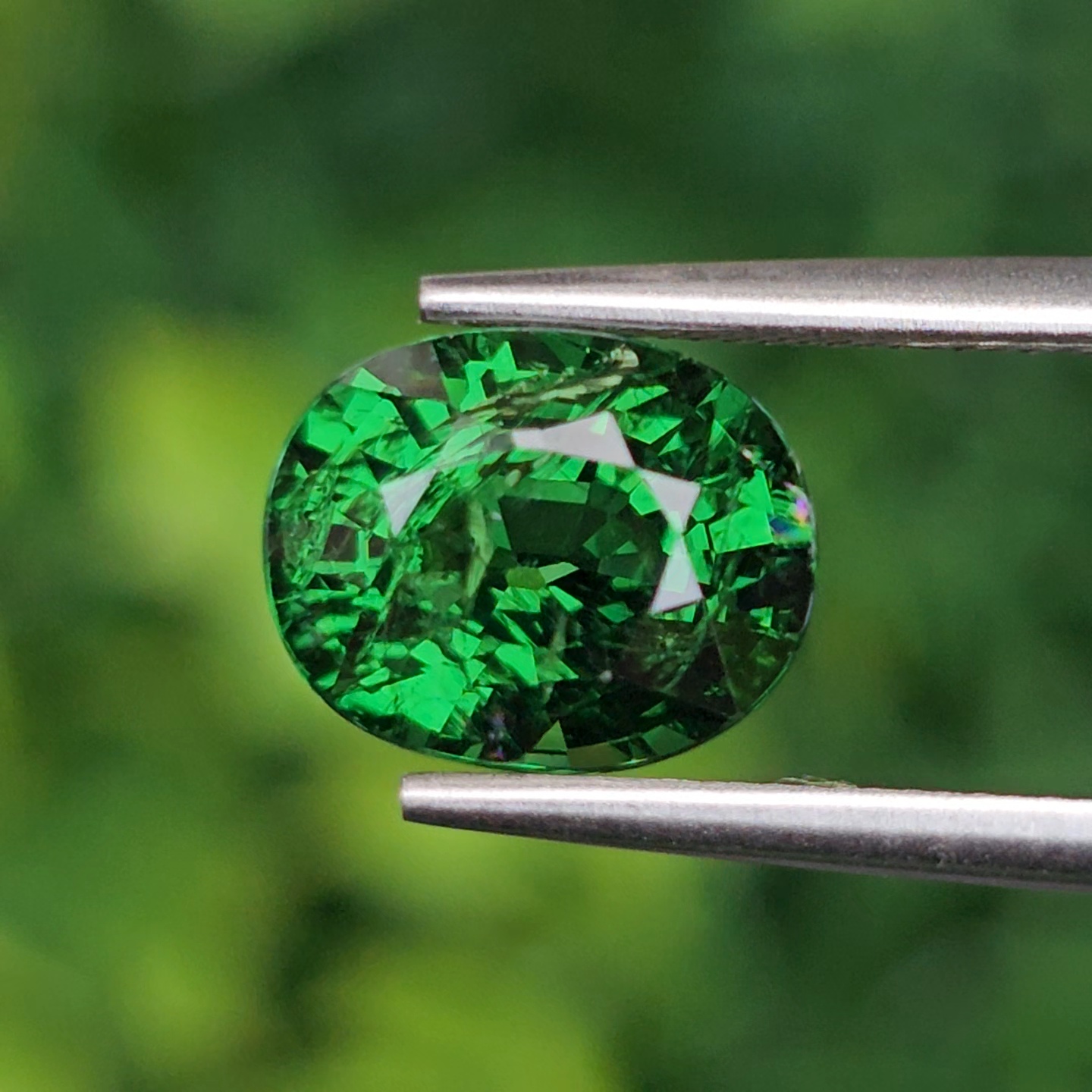 พลอย ซาโวไรท์ Tsavorite Garnet 2.98 กะรัต (Cts.) ดิบ Unheated อัญมณีมงคลประจําวันเกิด เครื่องประดับพลอย