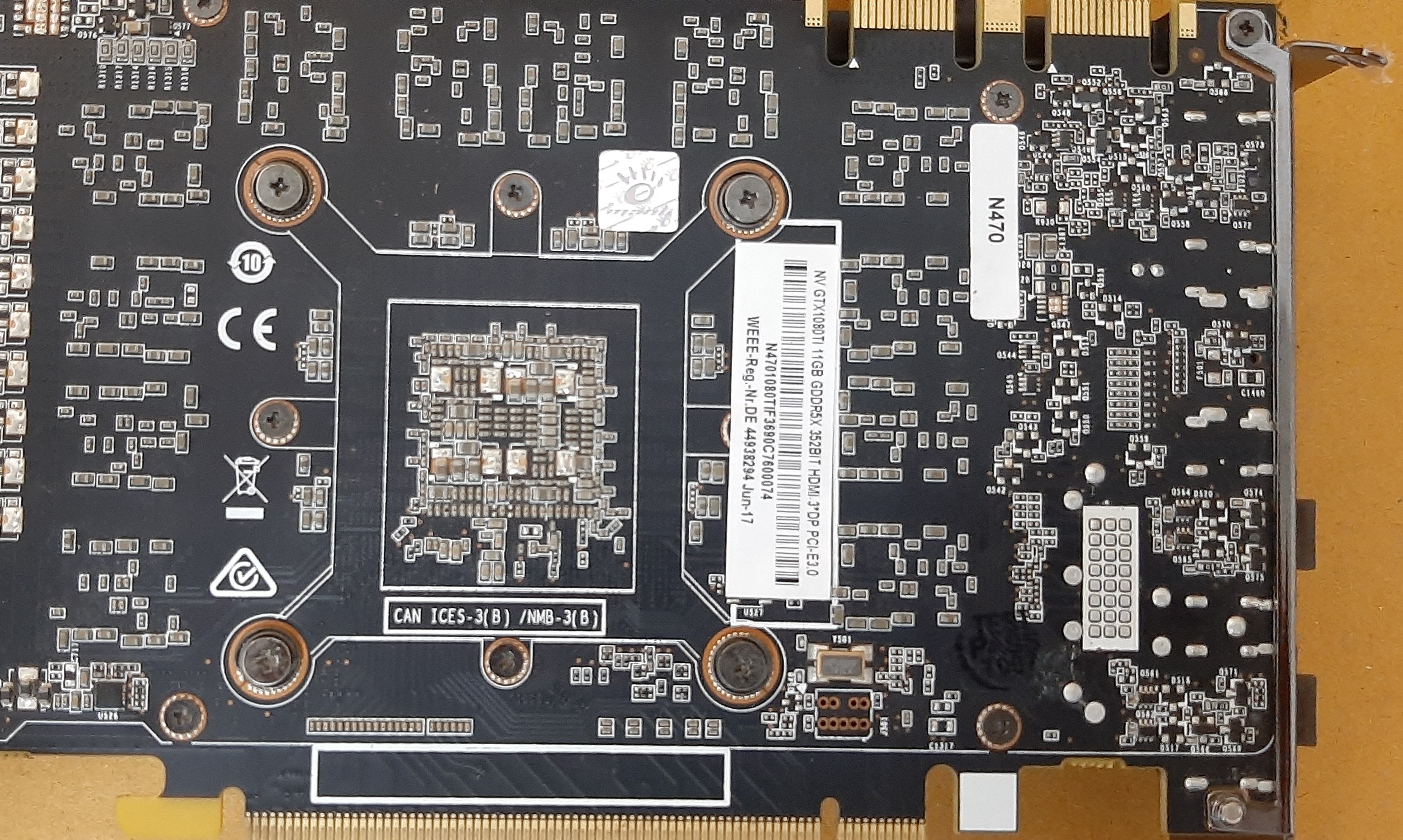 การ์ดจอ Manli GTX1080Ti 11GB+ฮิ้ตซิ้งชุดน้ำปิด มือสอง สภาพดี ประกันร้าน 1 เดือน