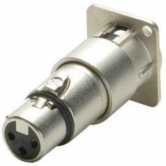Neutrik NA3MDF ขั้วต่อแปลง male-female feedthrough adapter