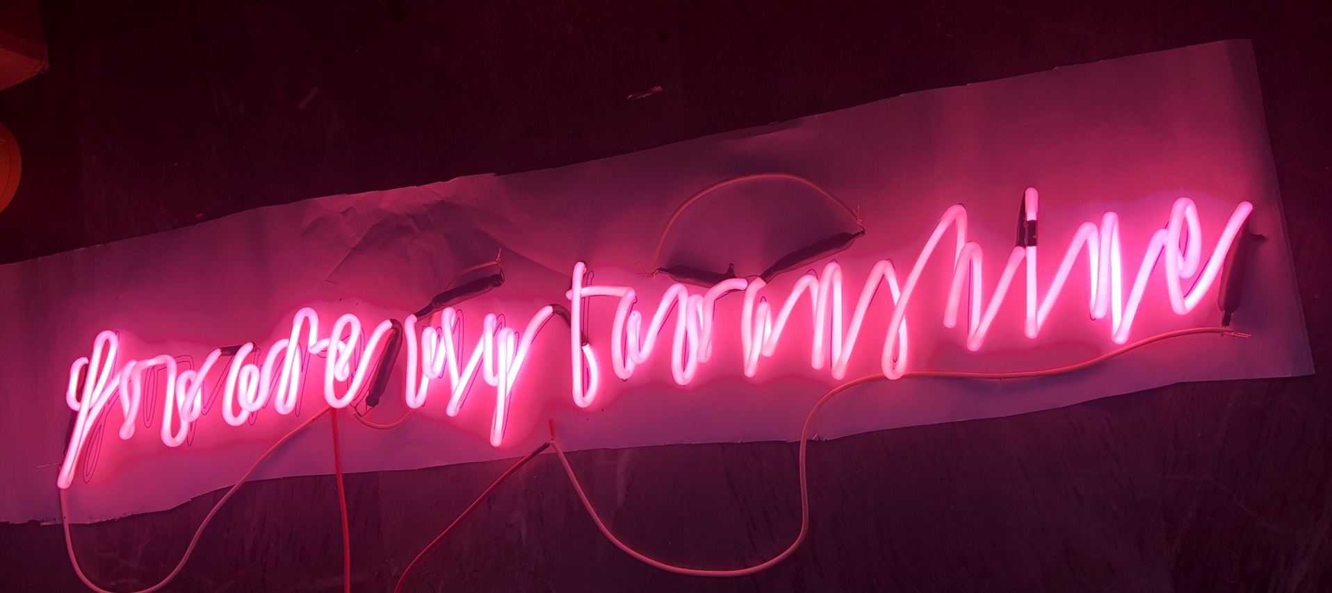 ป้ายไฟนีออนดัด หลอดแก้ว - ภาษาอังกฤษ