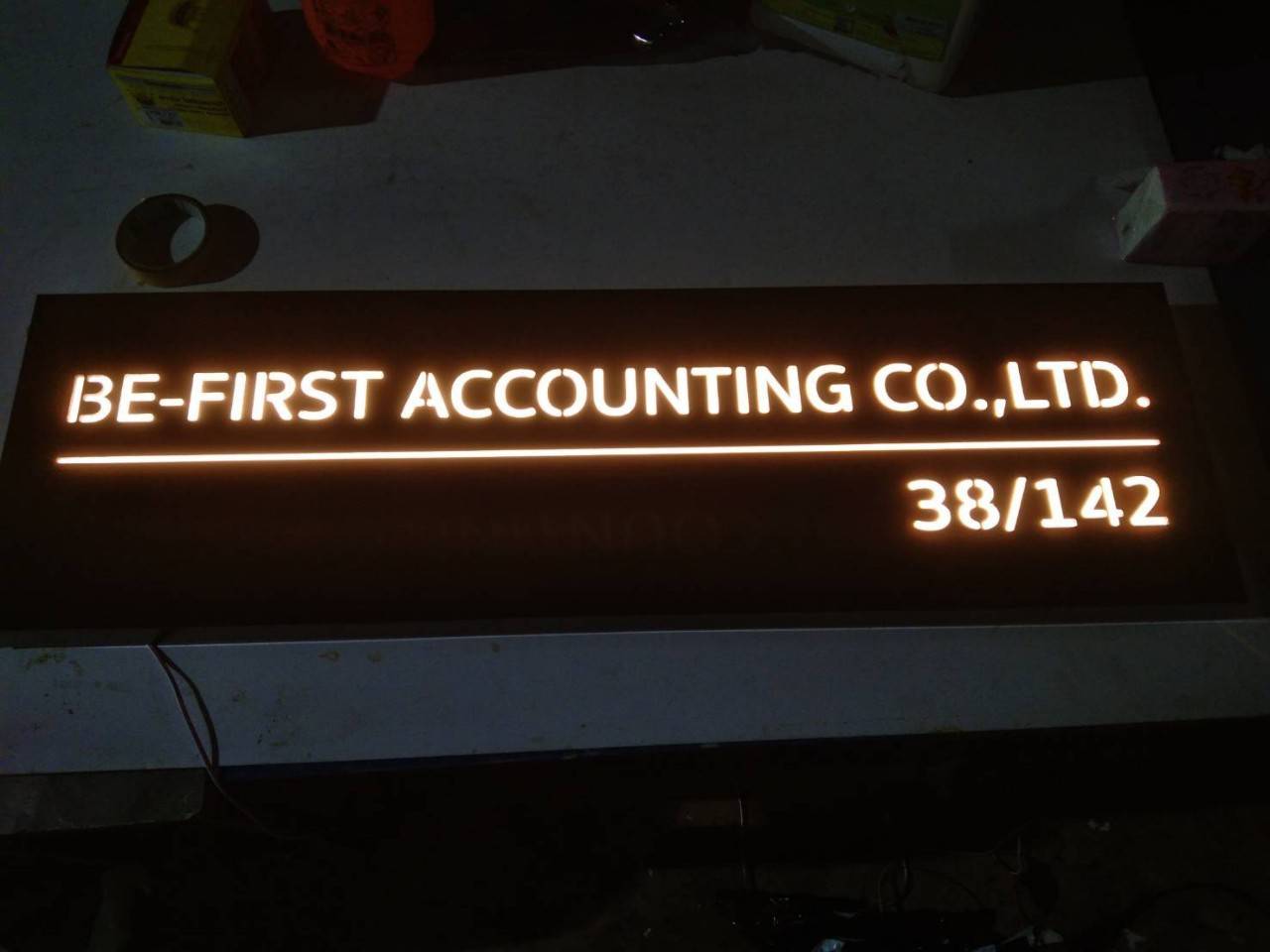 #ป้ายซิงค์ฉะลุไฟออกหน้า