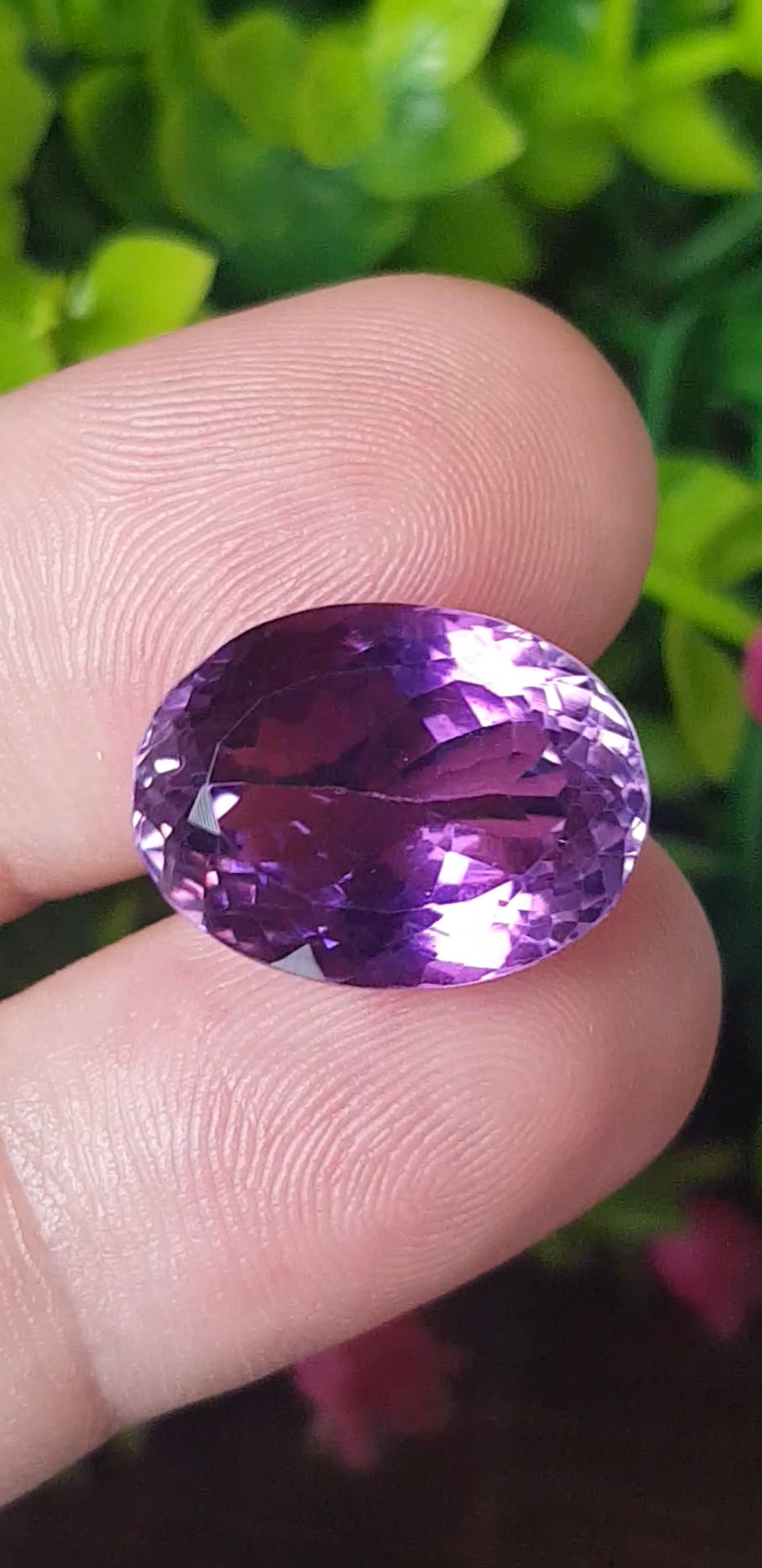 พลอย อเมทิส Amethyst 17.25 กะรัต (Cts.) พลอยแท้ อัญมณีมงคลประจําวันเกิด เครื่องประดับพลอย