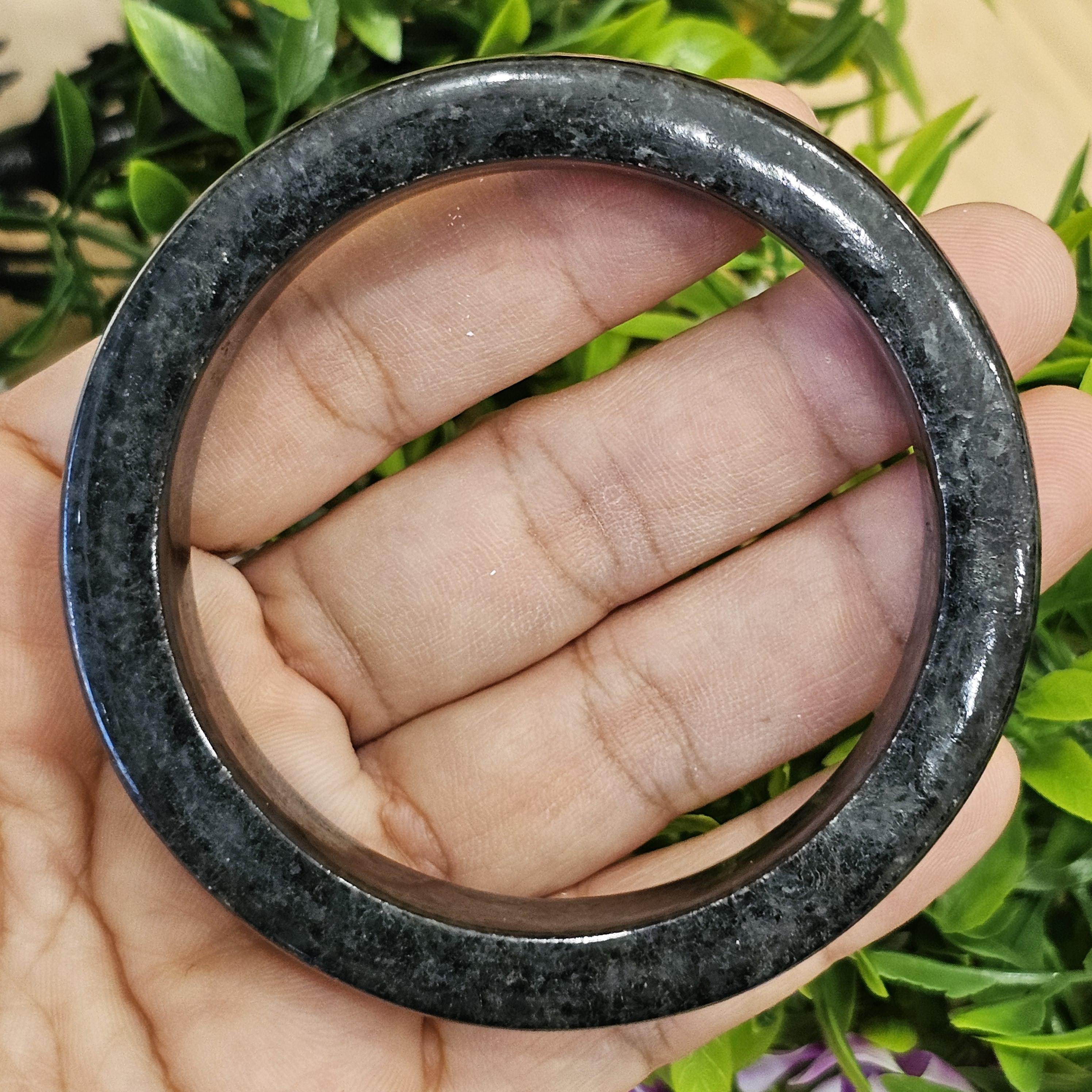 หยก พม่า แท้ Jade กำไลหยก (Jadeite bracelet) พม่า (Myanmar) 58.2 มม.