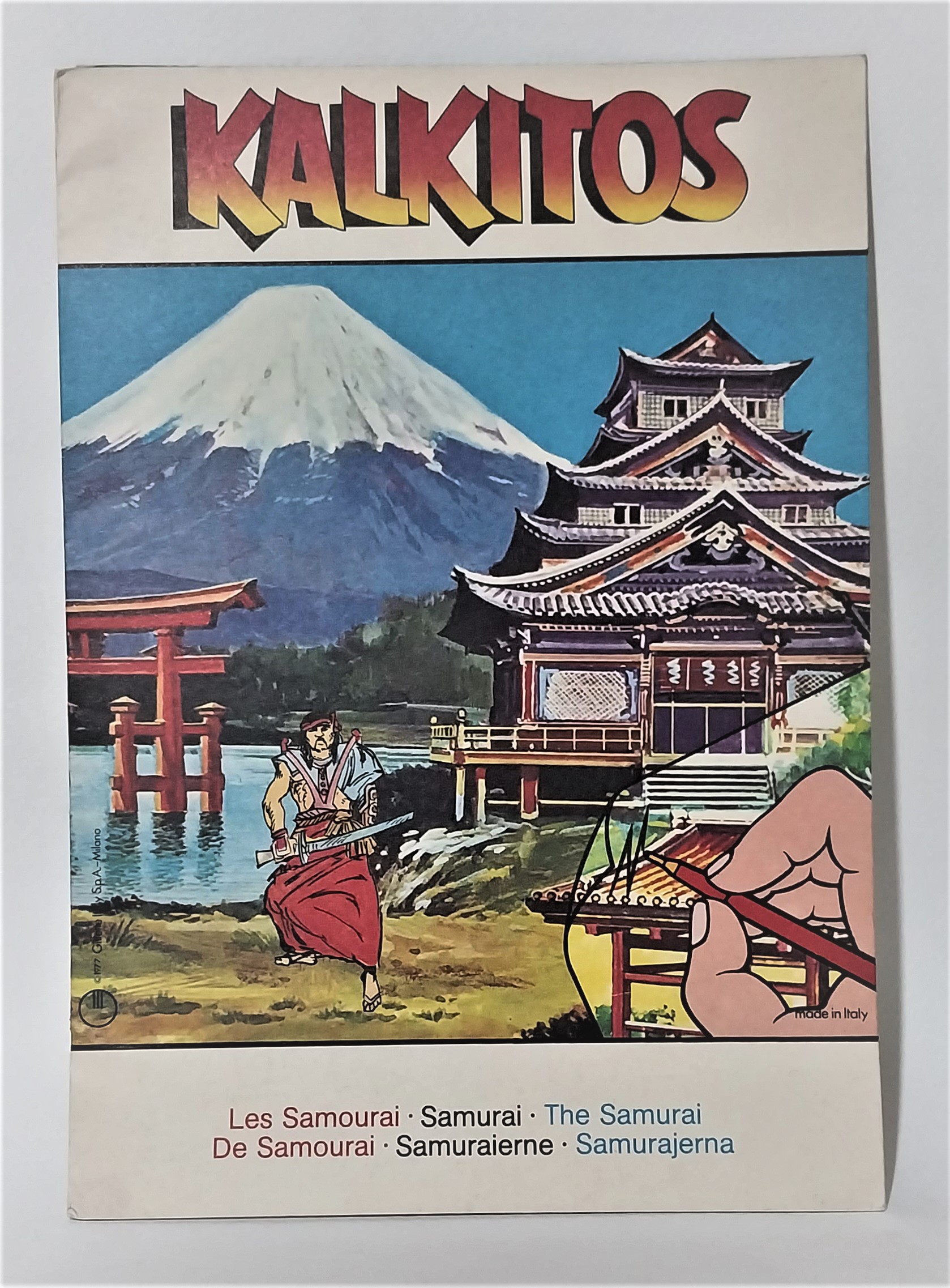หนังสือภาพสวยการ์ตูน ฉบับภาษาเยอรมัน,KALKITOS เรื่องราวเกี่ยวกับซามูไรในประเทศญี่ปุ่น พร้อมรูปลอก