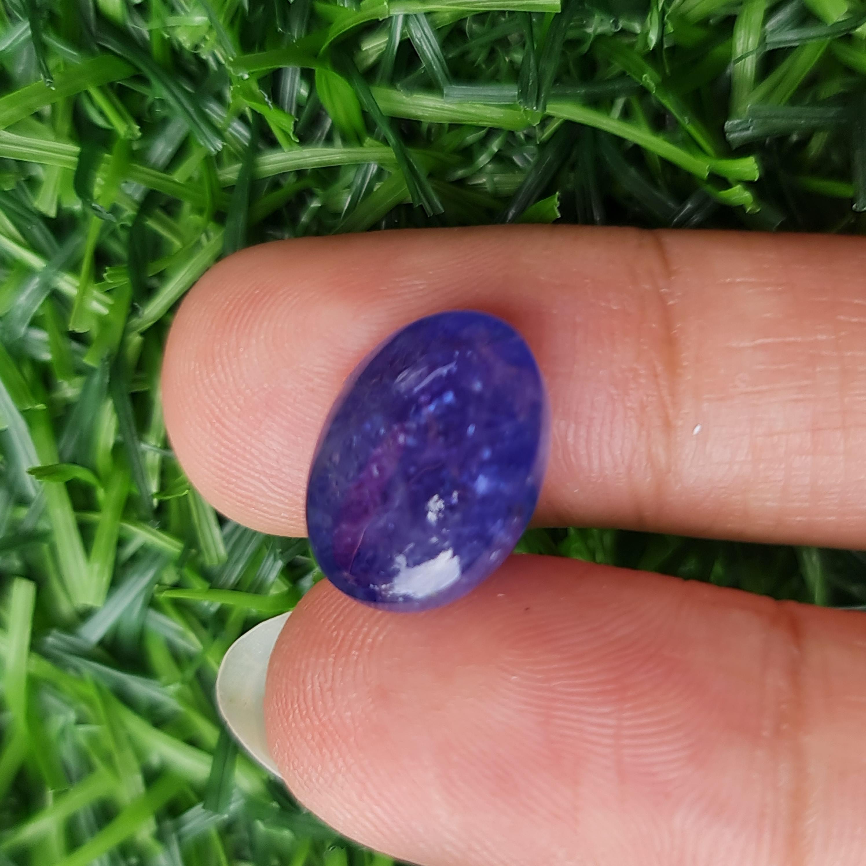 พลอย แทนซาไนท์ Tanzanite 10.53 กะรัต (Cts.) พลอยแท้ อัญมณีมงคลประจําวันเกิด เครื่องประดับพลอย