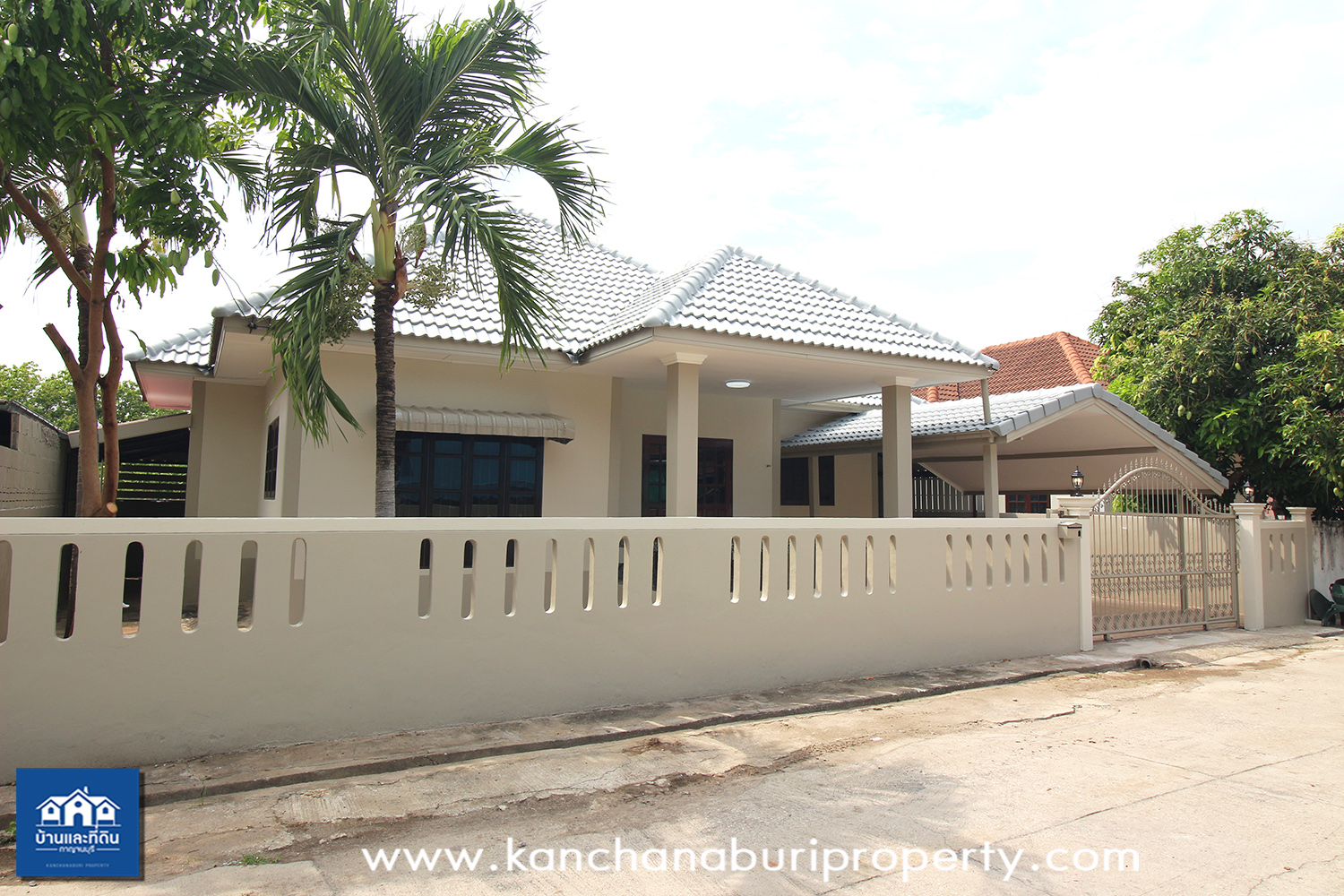 บ้านเดี่ยว 68 ตรว.พร้อมอยู่หนองบัวกาญจนบุรี
