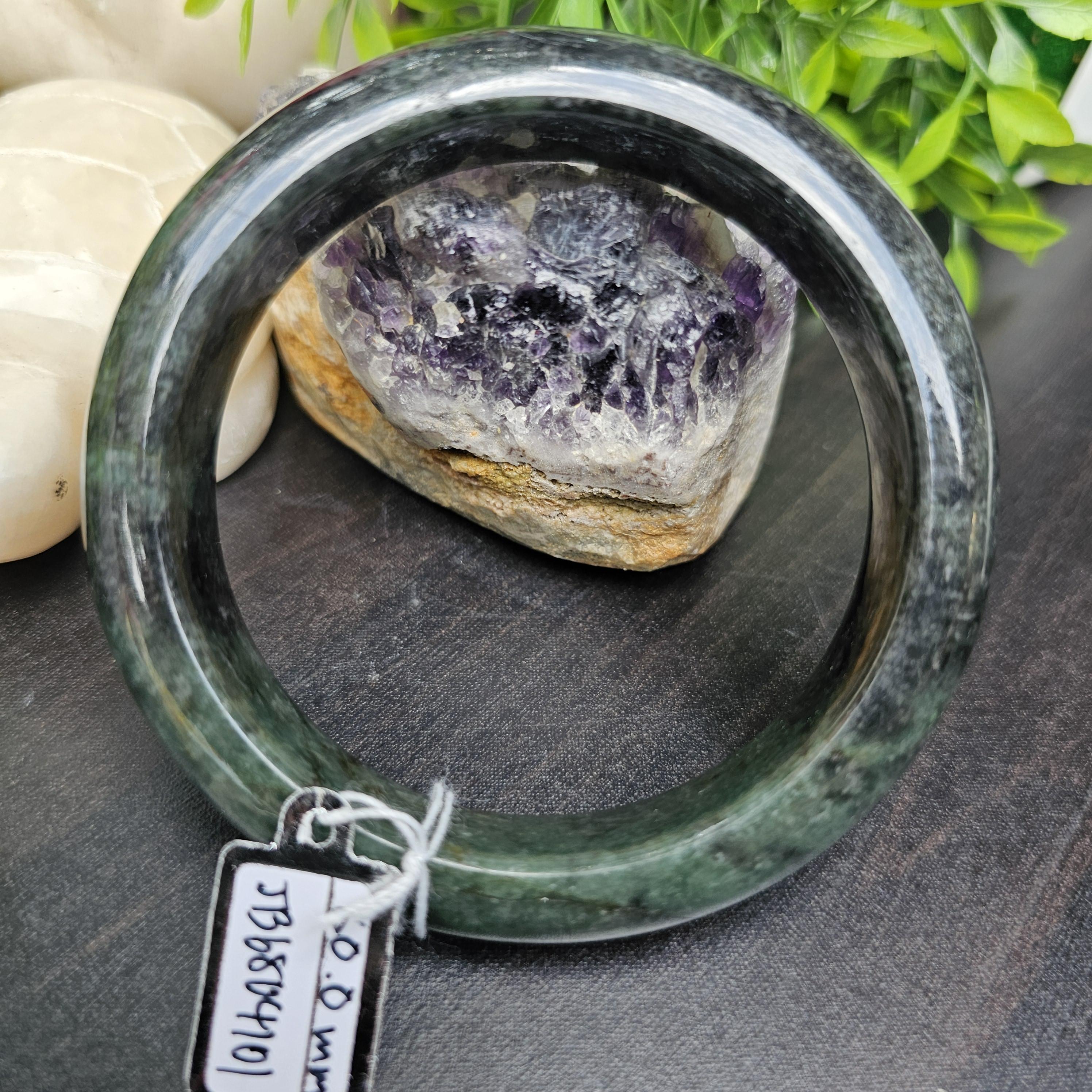 JB68041096 หยก พม่า แท้ Jade กำไลหยก 62.2 มม. (Jadeite bracelet) พม่า (Myanmar)