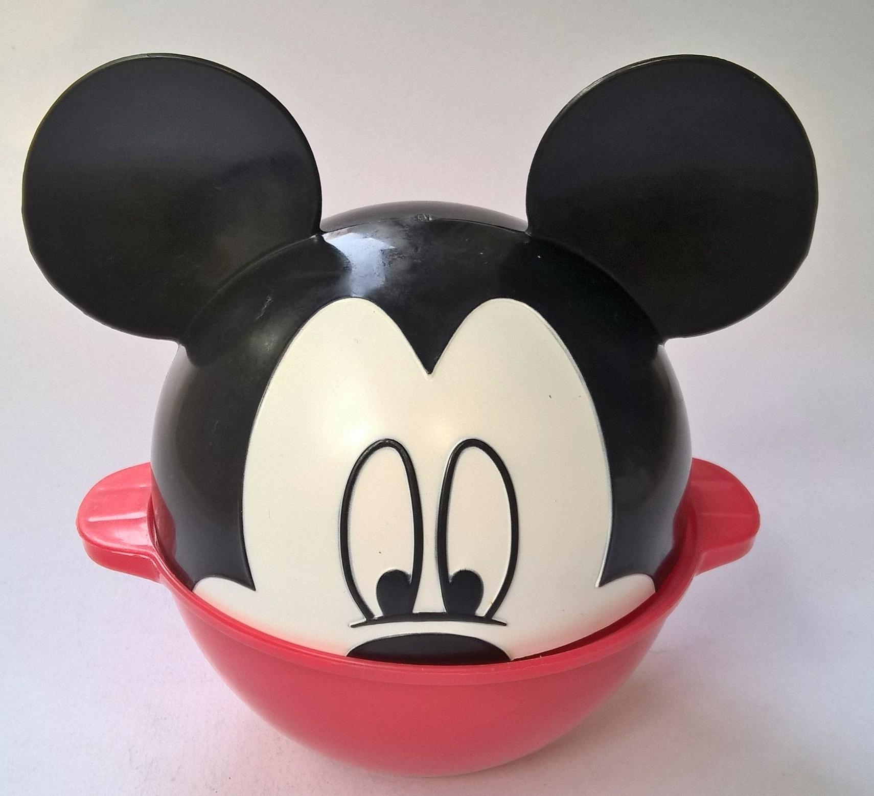 ของสะสม ชุดถ้วยใส่อาหาร มิกกี้เมาส์ สีแดง-ดำ Mickey Mouse Collection