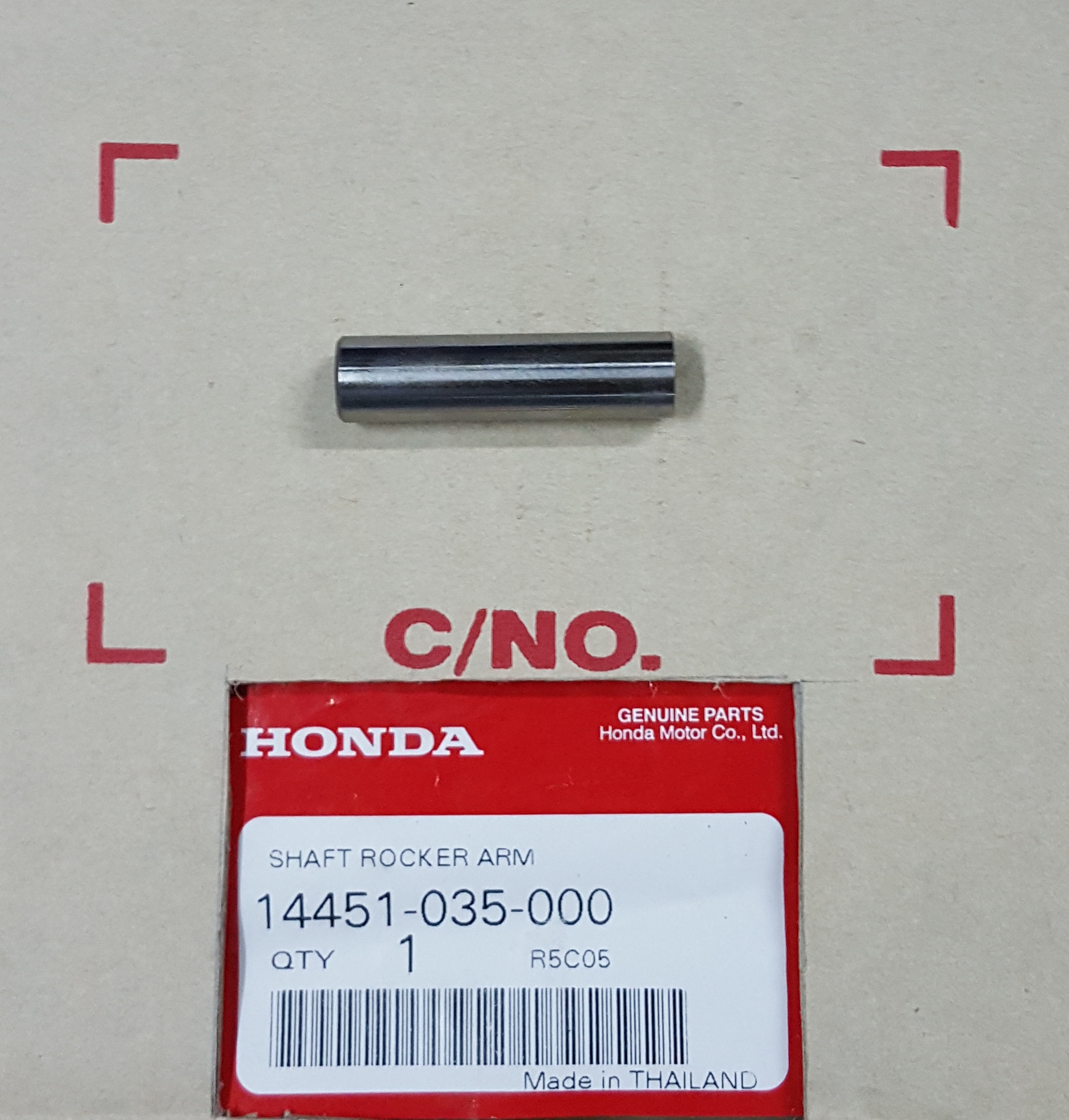 แกนกระเดื่องวาล์วไอดี-เสีย C70,C100N/S/คุรุ