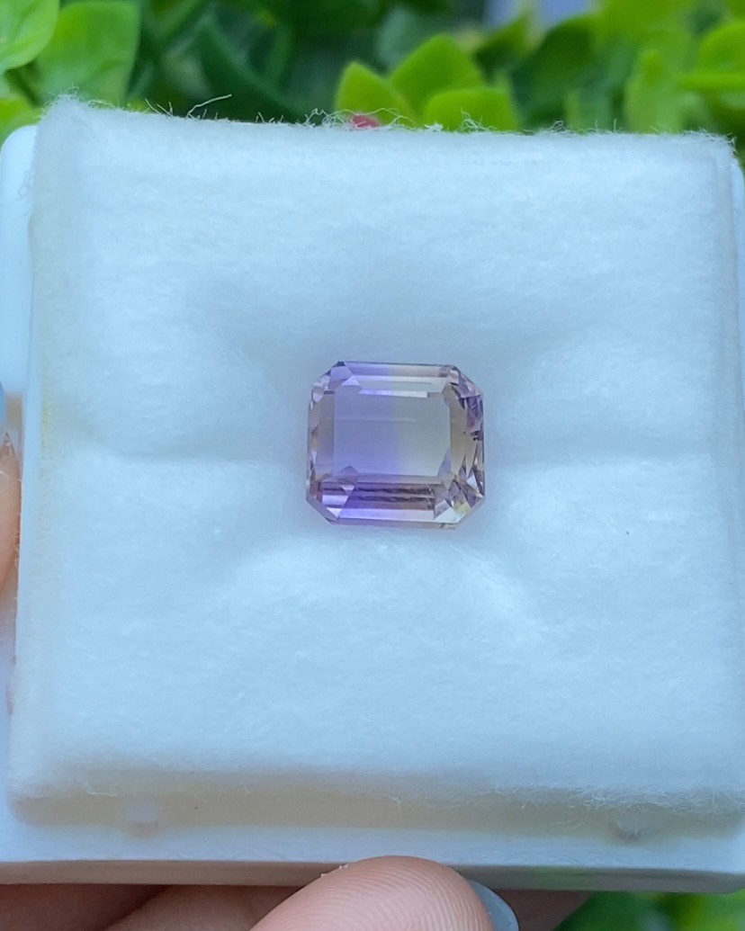 พลอย อเมทริน Natural Ametrine 3.82 กะรัต (Cts.)พลอยแท้ อัญมณีมงคลประจําวันเกิด เครื่องประดับพลอย