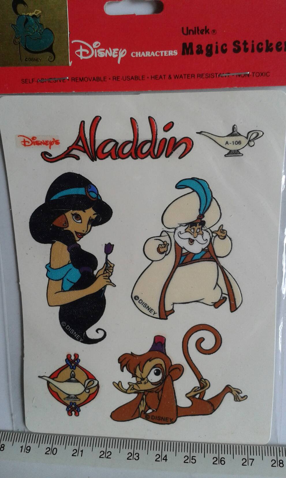Magic Sticker,Disney's character, Aladdin เมจิก สติ๊กเกอร์ จากดิสนีย์ ลาย อาละดิน