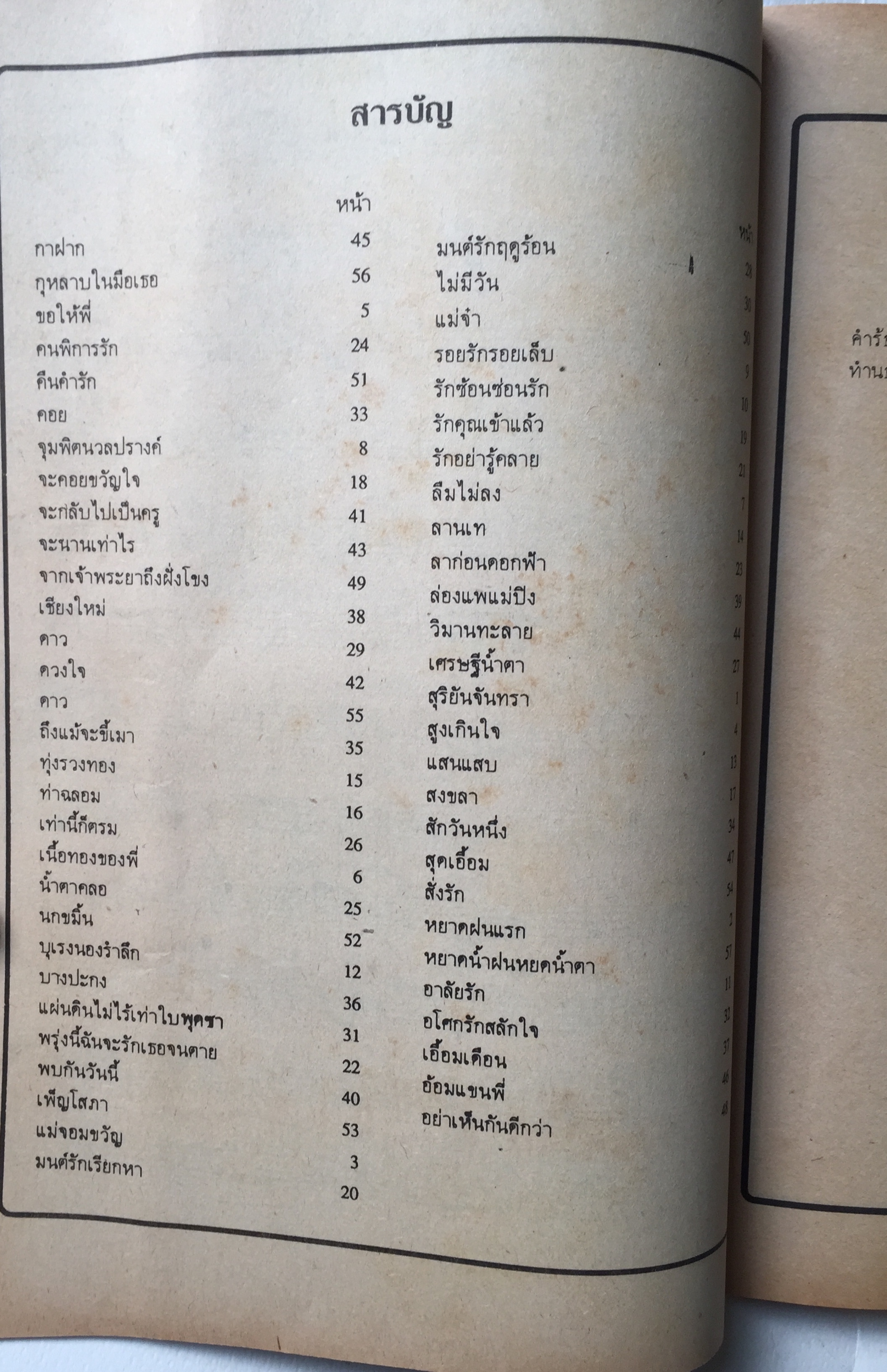 หนังสือ** มีตำหนิบ้าง รอยสก๊อตเทปที่หน้าปก ตามภาพ รวมเพลงดังอมตะชุดที่ 1 จาก4นักร้องดัง:- สุเทพ วงศ์กำแหง, ชรินทร์ นันทนาคร, นริส อารีย์, ธานินทร์ อินทรเทพ รวบรวมโดย ชาตรี ศิลปสนอง ปีที่พิมพ์ 2530ว