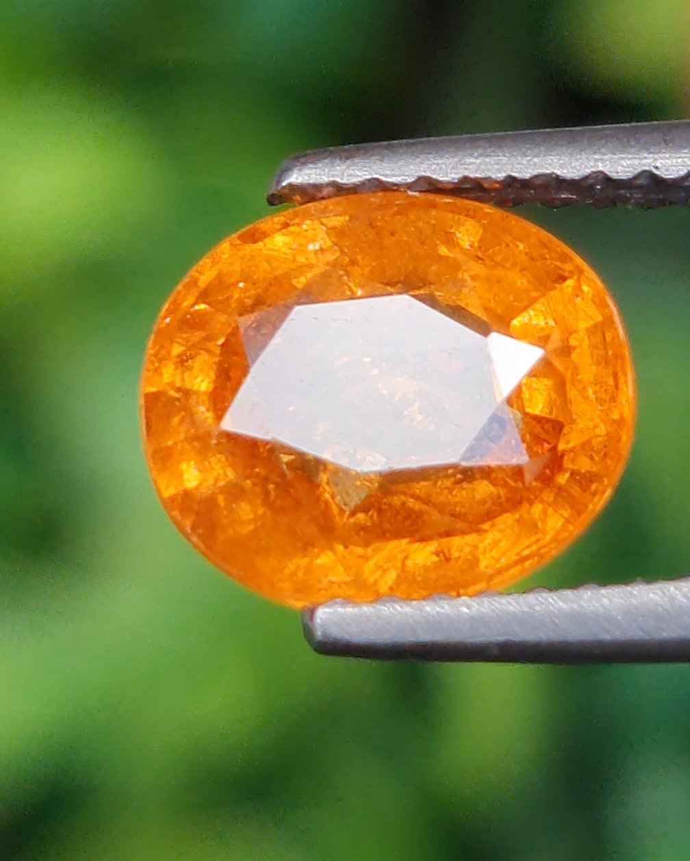 พลอย สเปสซาร์ไทต์ Spessartite Garnet 2.61 กะรัต Cts. พลอยแท้ อัญมณีมงคลประจําวันเกิด เครื่องประดับพลอย