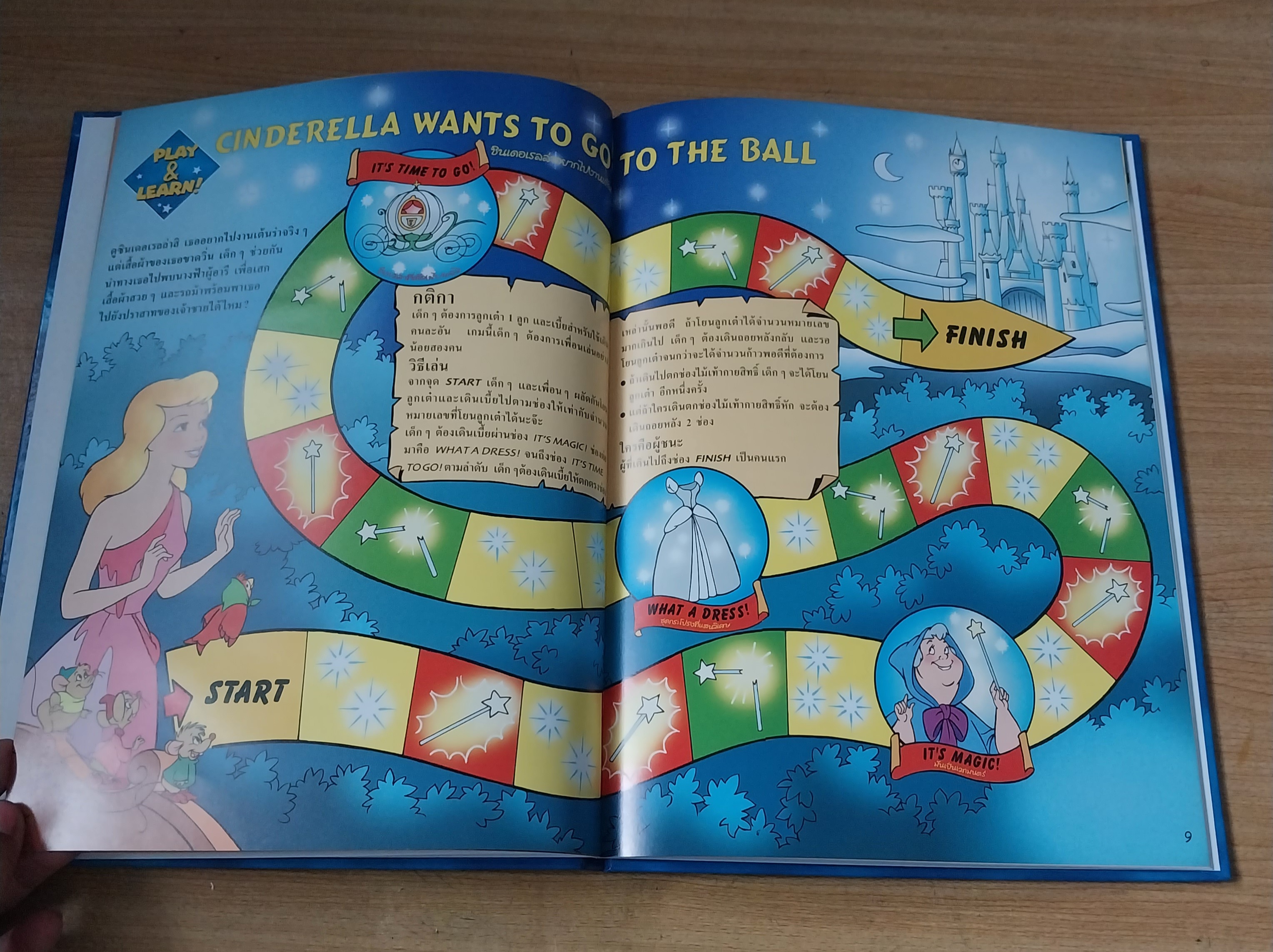 มีหลายภาพ**มีตำหนิบ้าง Magic English เรียนภาษาอังกฤษกับดิสนีย์ ปกพีน็อคคีโอ ตอน ติ๊กตอก ติ๊กตอก กี่โมงแล้วจ๊ะ หนังสือปกแข็งจาก Grolier International. ภาษาอังกฤษ-ไทย