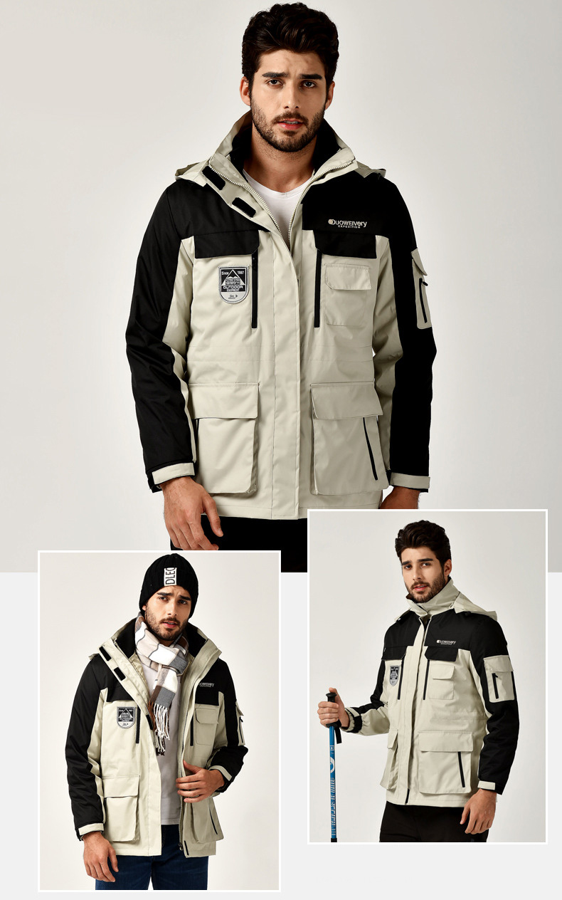 เสื้อโค้ทสองชั้นกันหนาว กันลม ดีไซน์สปอร์ต (10244MM)