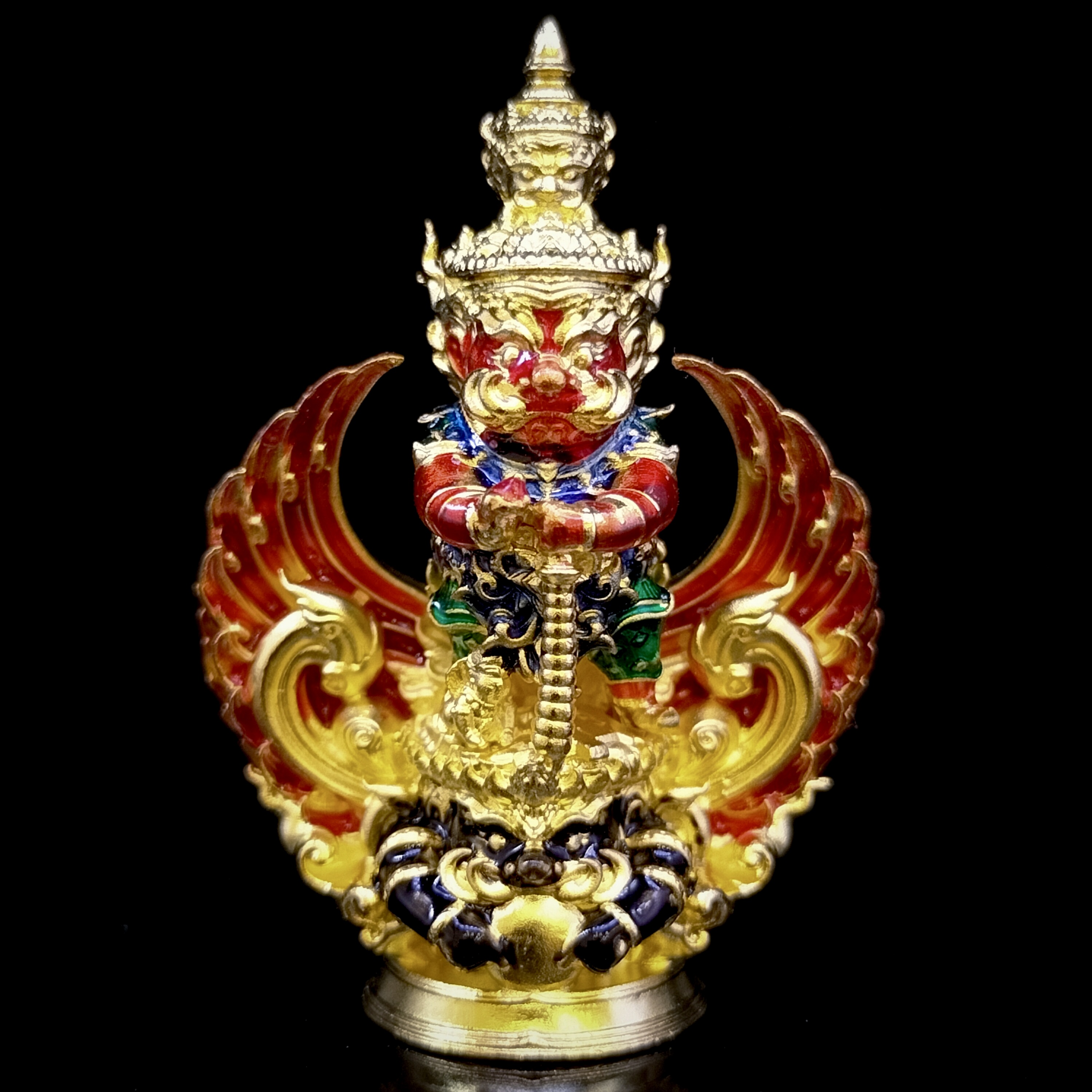 กุเวรน้อย2 รุ่น ราชาแห่งทรัพย์ เนื้อบรอนซ์ชุบทองลงยา