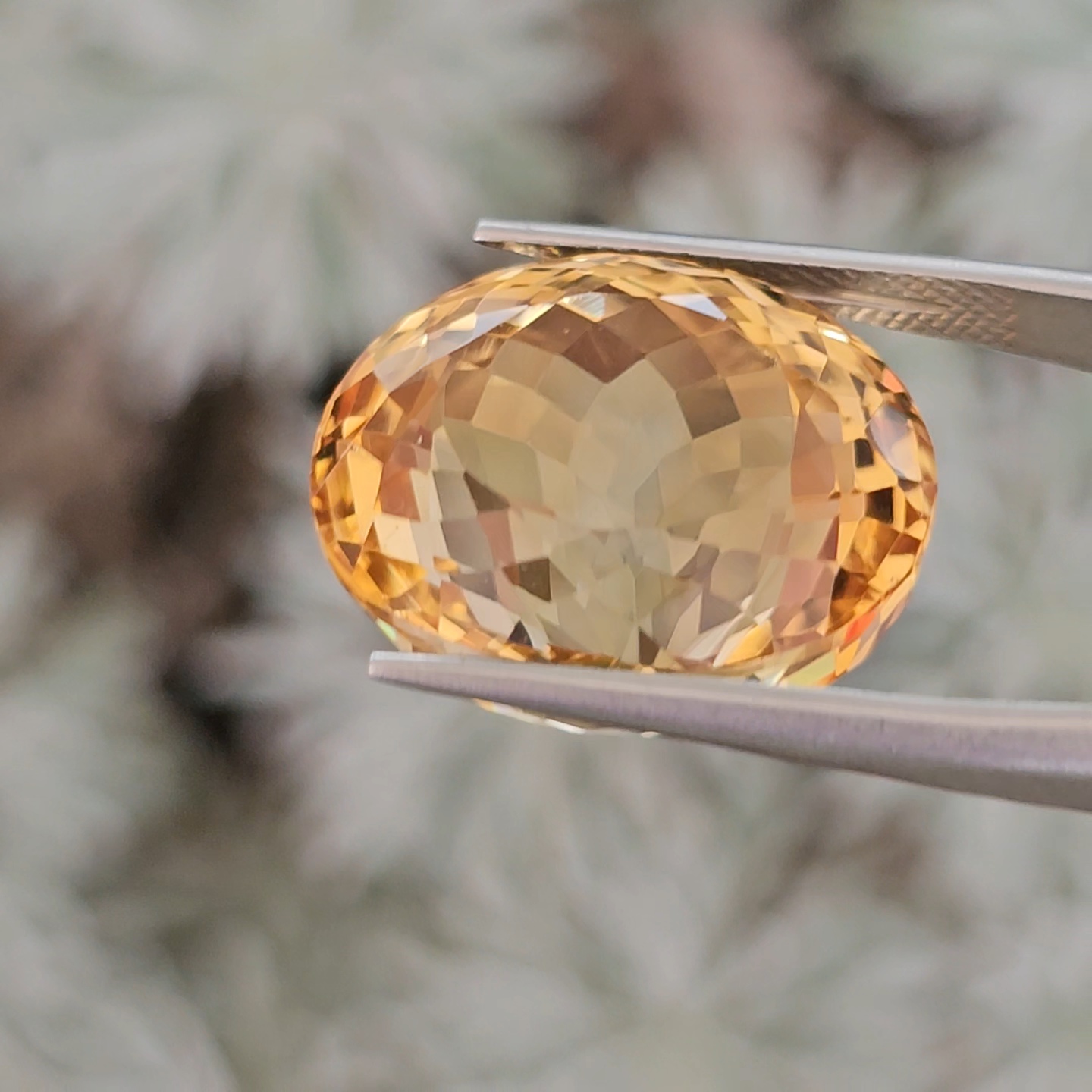 พลอย ซิทริน Citrine 25.92 กะรัต (Cts.) พลอยแท้ อัญมณีมงคลประจําวันเกิด เครื่องประดับพลอย