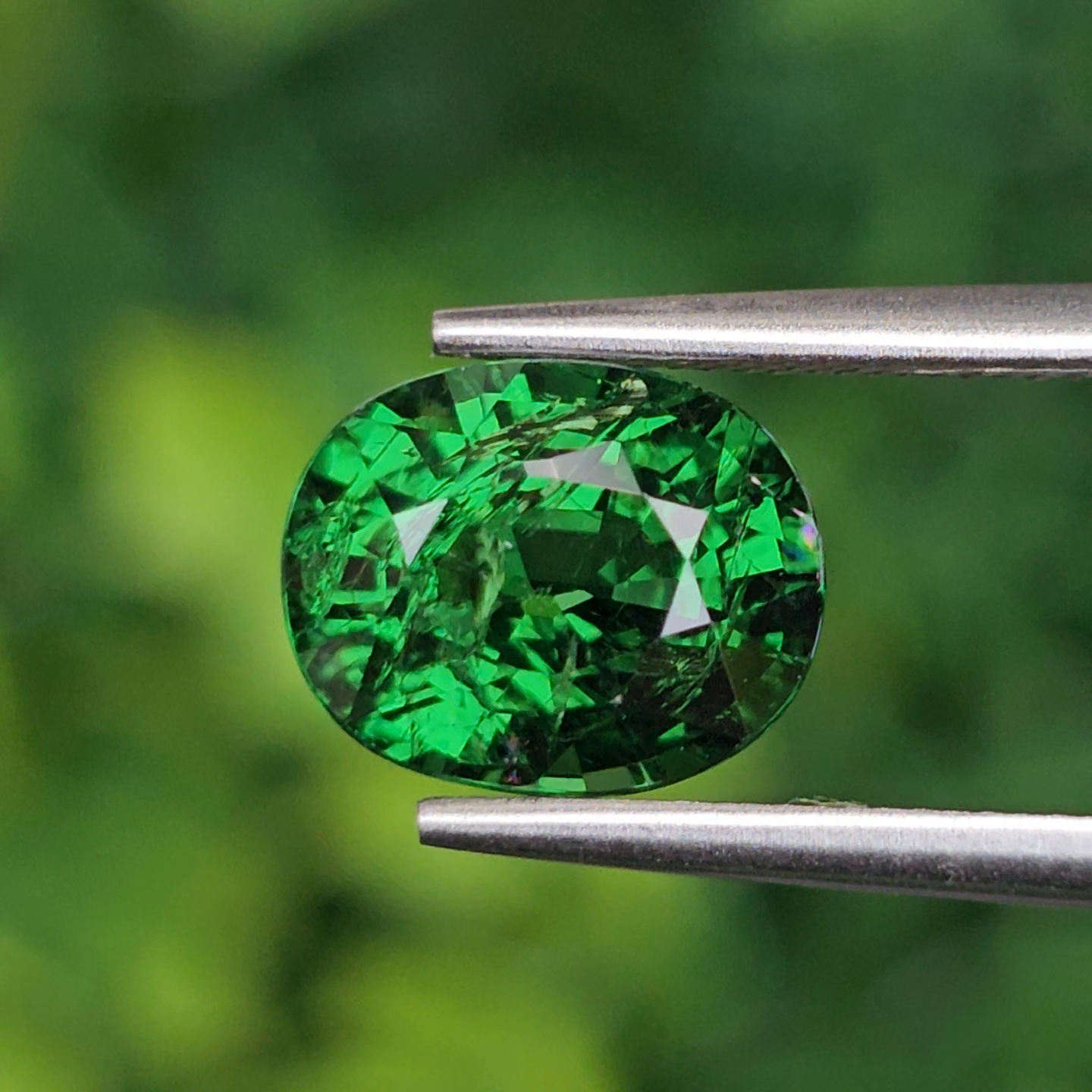 พลอย ซาโวไรท์ Tsavorite Garnet 2.98 กะรัต (Cts.) ดิบ Unheated อัญมณีมงคลประจําวันเกิด เครื่องประดับพลอย